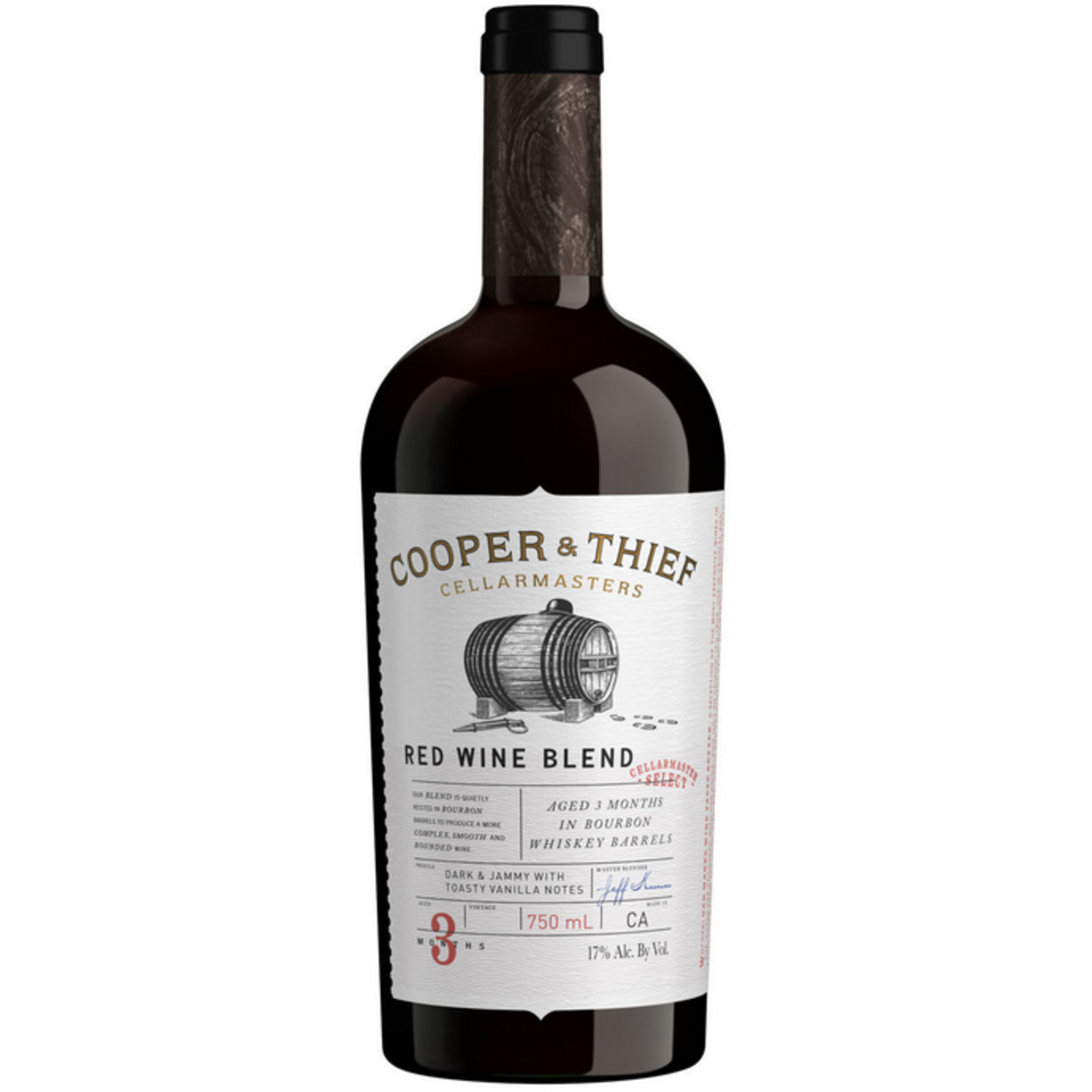 Cooper & Thief Cellarmasters Cooper & Thief Cellarmasters Bourbon Barrel Aged Red Wine Blend 2021  California