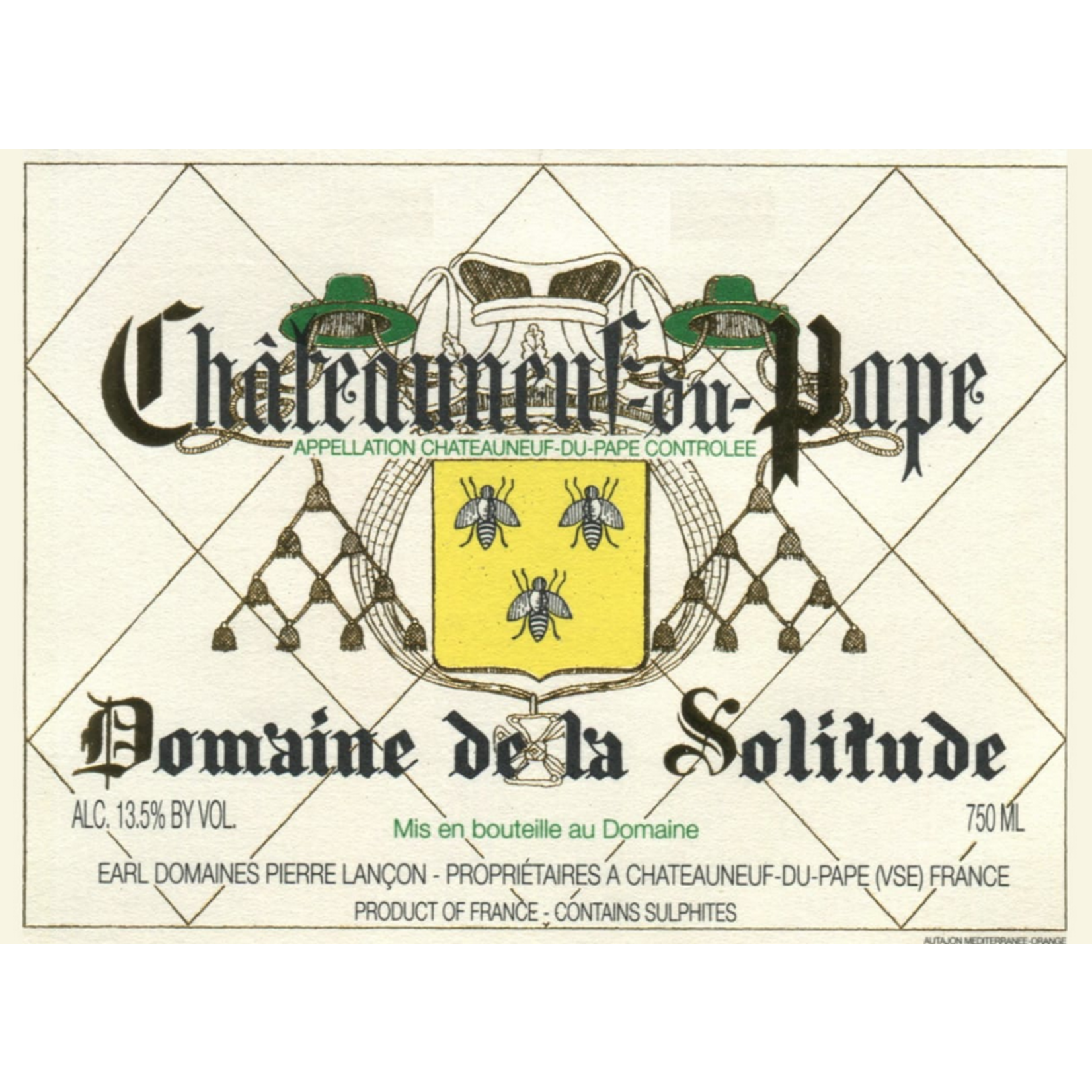 Domaine de la Solitude Domaine de la Solitude Chateauneuf-du-Pape Blanc Rhone, France 750ML