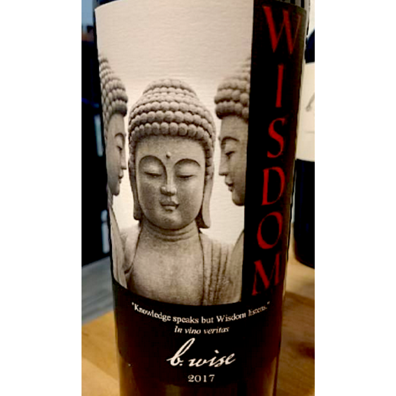 B Wise  Vineyards Wisdom Red Blend 2018  Sonoma, California