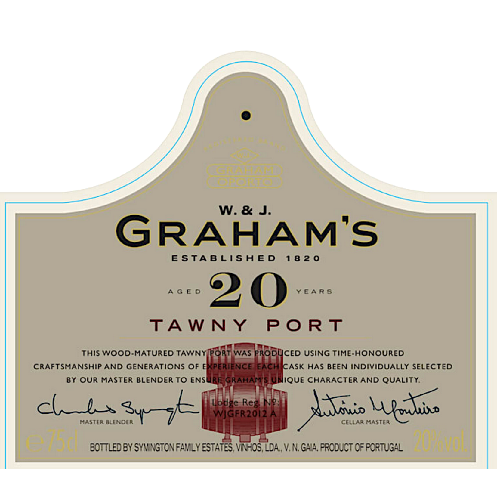 Graham's Graham's 20 year Tawny Port Portugal 93pts-WS