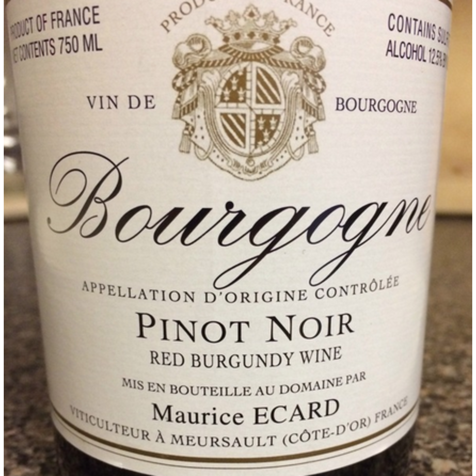 Maurice Ecard Maurice Ecard Bourgogne Pinot Noir 2019 Burgundy, France