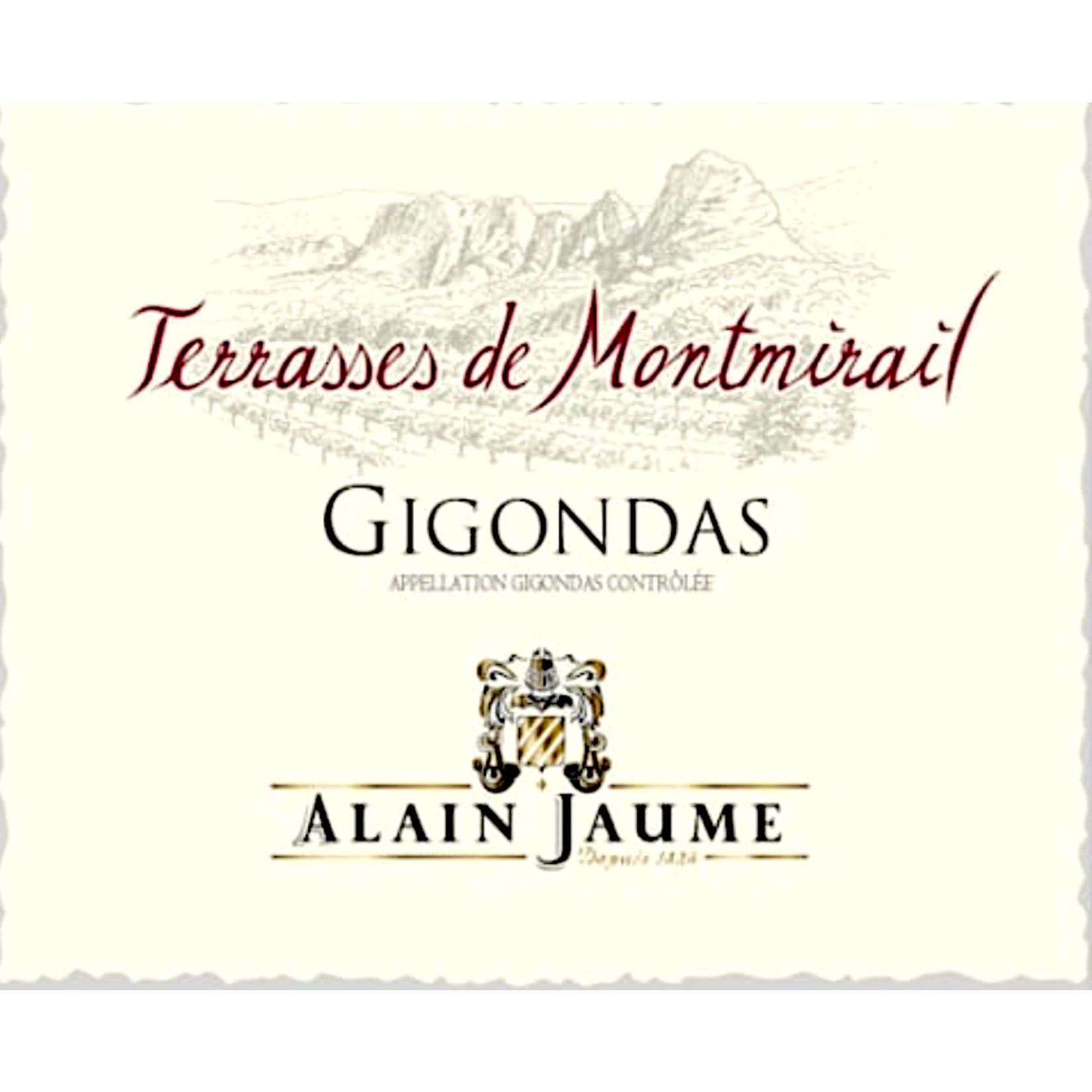 Alain Jaume Alain Jaume Terrassas de Montmirail Gigondas 2020  Rhone, France