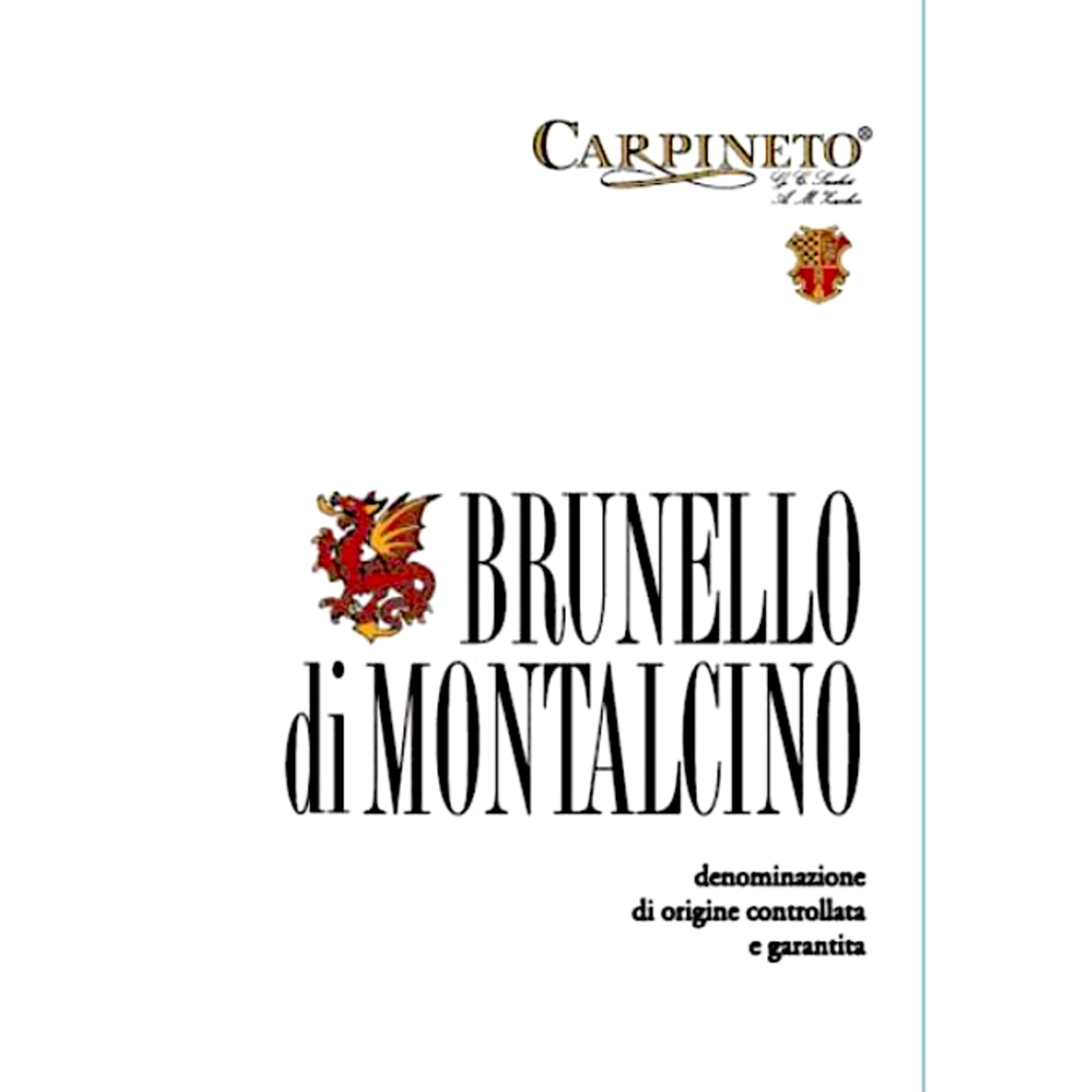 Carpineto S.R.L. Carpineto Brunello di Montalcino 2016  Montalcino, Tuscany, Italy  94pts-WS, 94pts-D