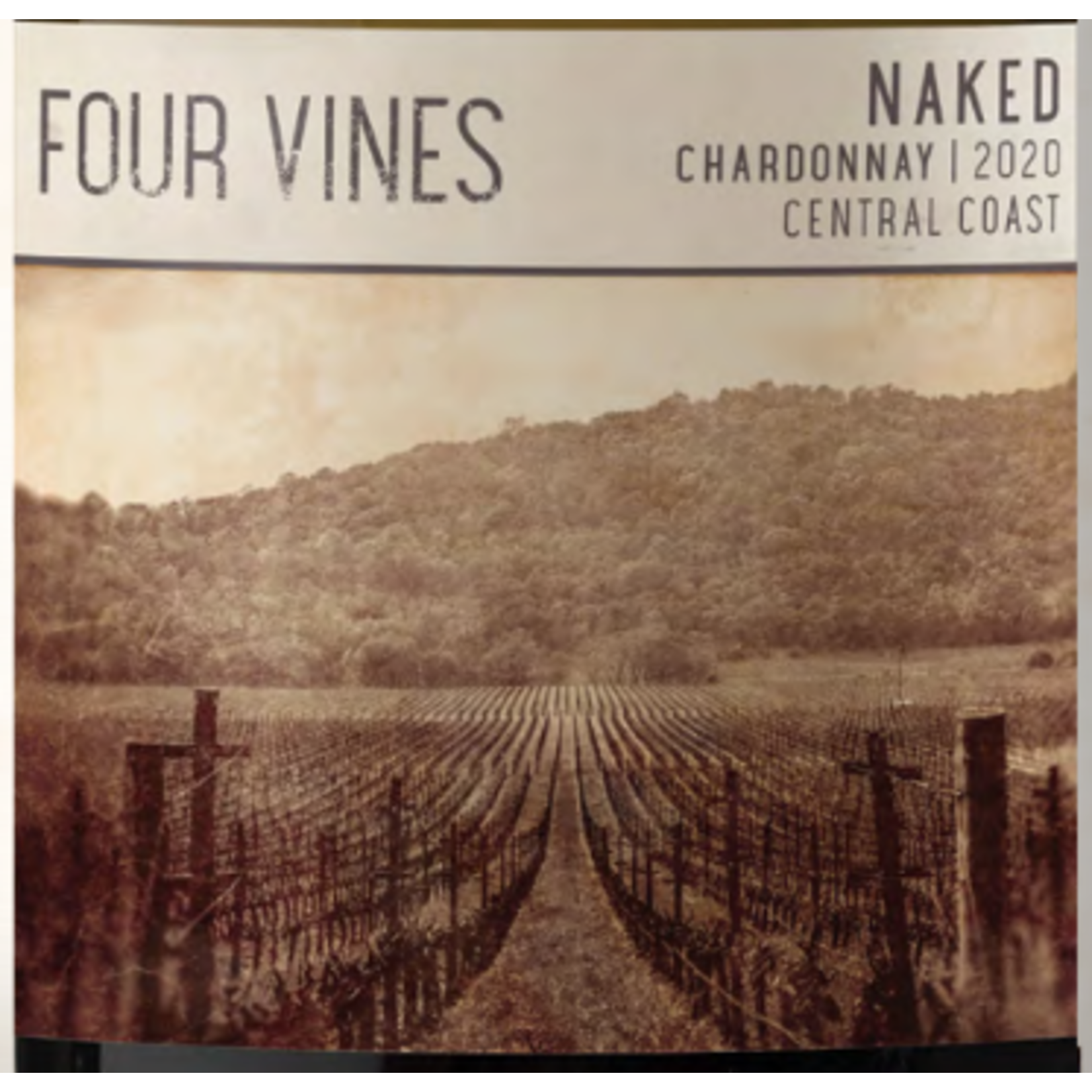 Four Vines Naked Chardonnay 2021  Graton Calaifornia