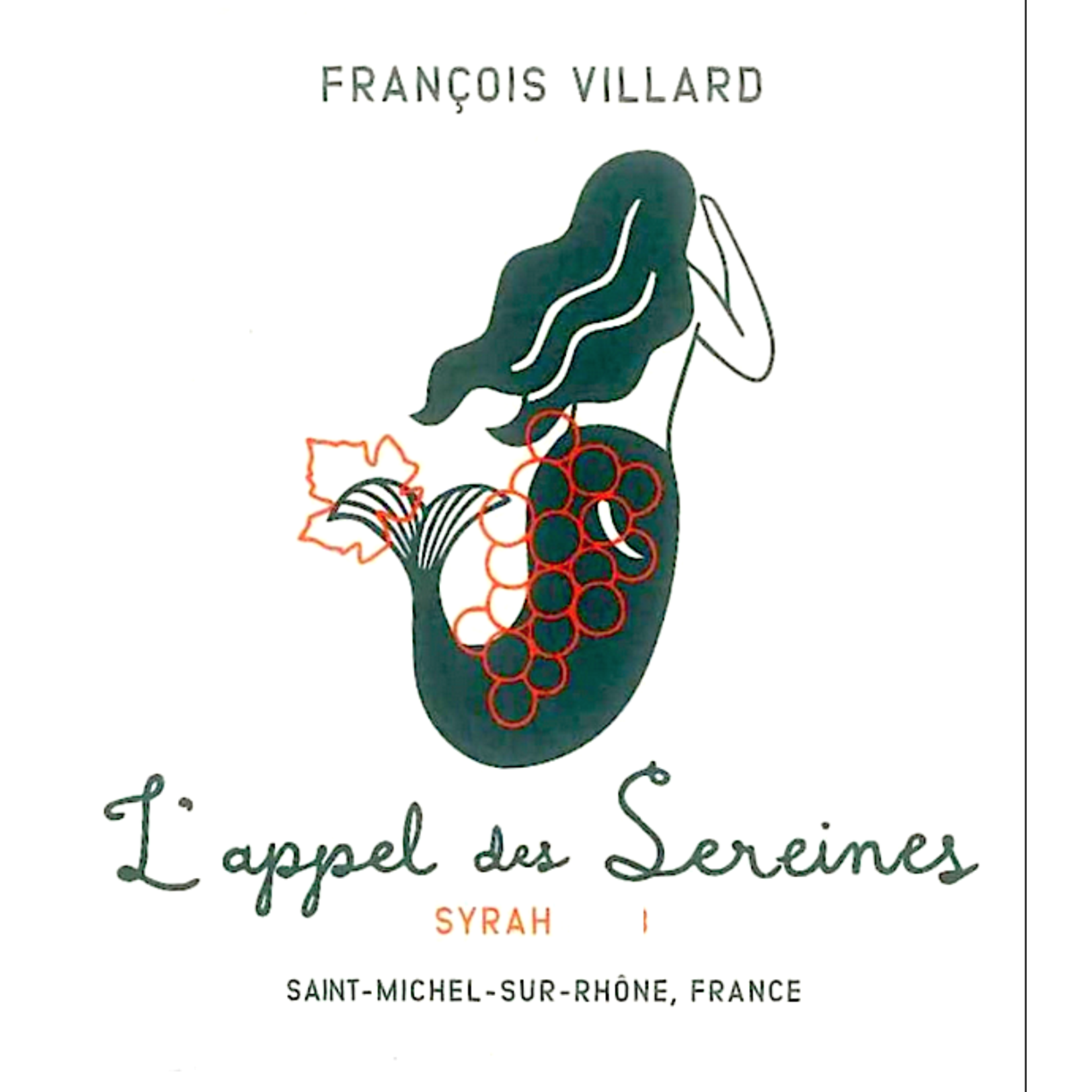 Francois Villard Francois Villard L' appel des Sereines Syrah 2019  Rhone, France