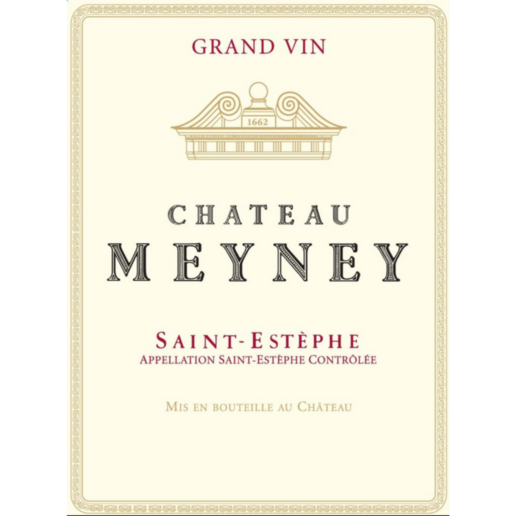 Chateau Meyney Saint - Estèphe 2018  France