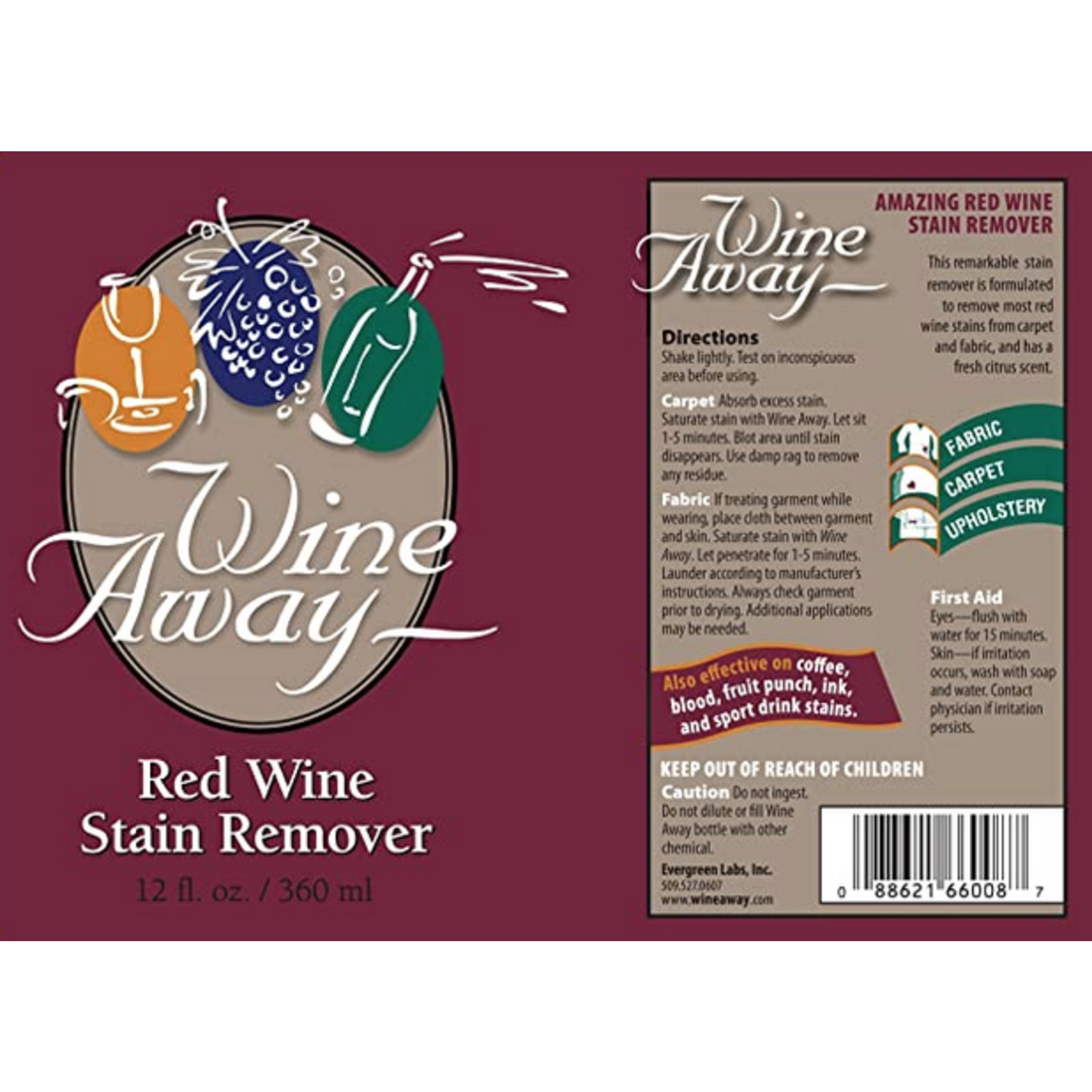 Wine Away 2 oz Red Wine Stain Remover