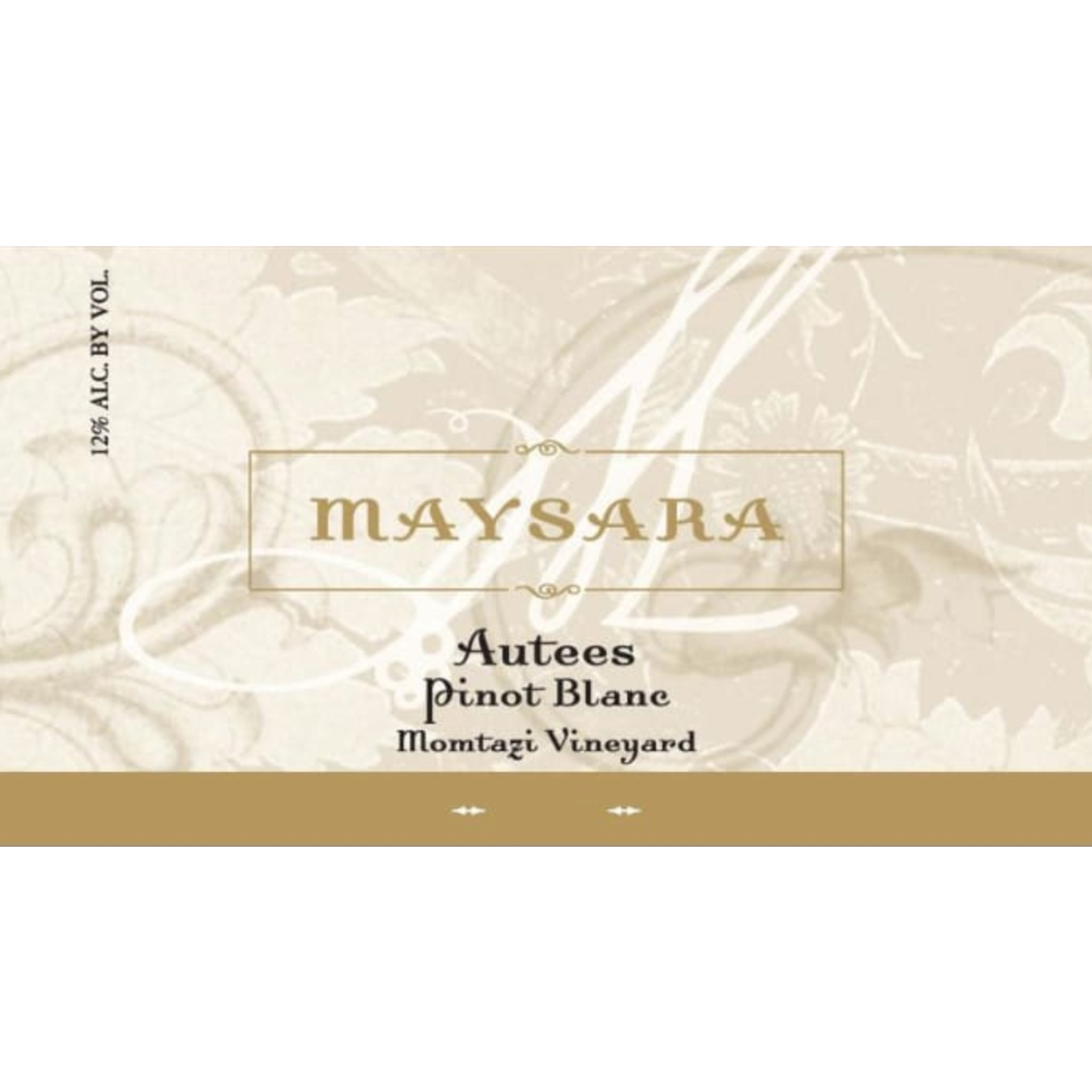 Maysara Winery Maysara Autees Momtazi Vineyard Pinot Blanc 2020  McMinnville, Willamette Valley, Oregon