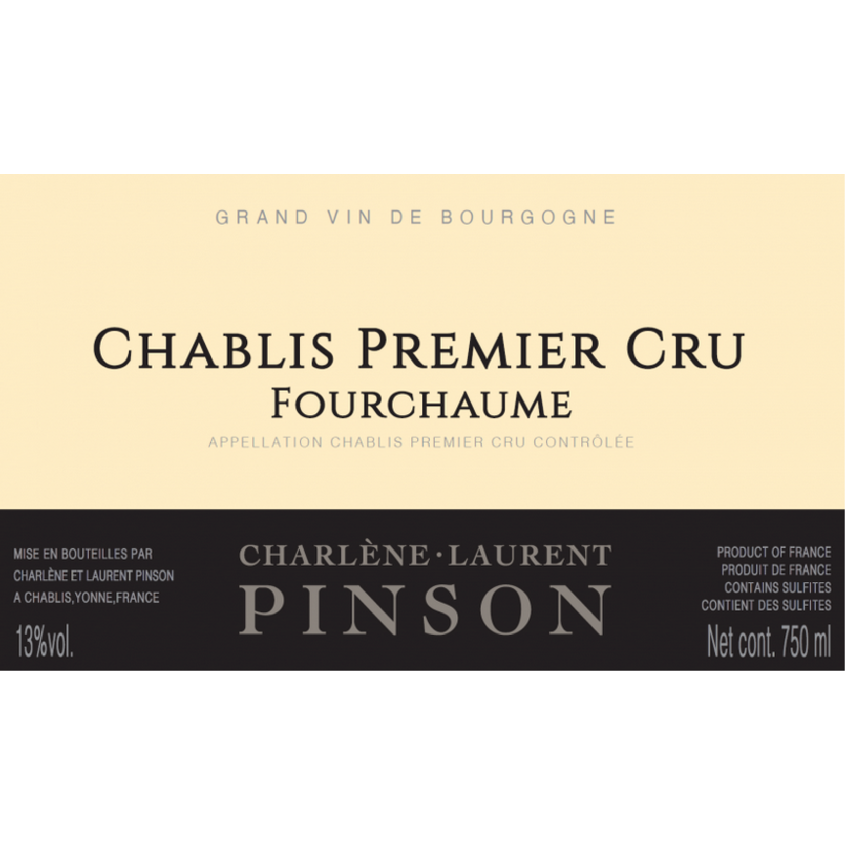 Charlen-Laurent Charlene-Laurent Pinson Chablis Premier Cru Fourchaume 2021  France