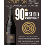 Intuition Intuition Cotes du Rhone Rouge 2019   Rhone, France  90pts-WE