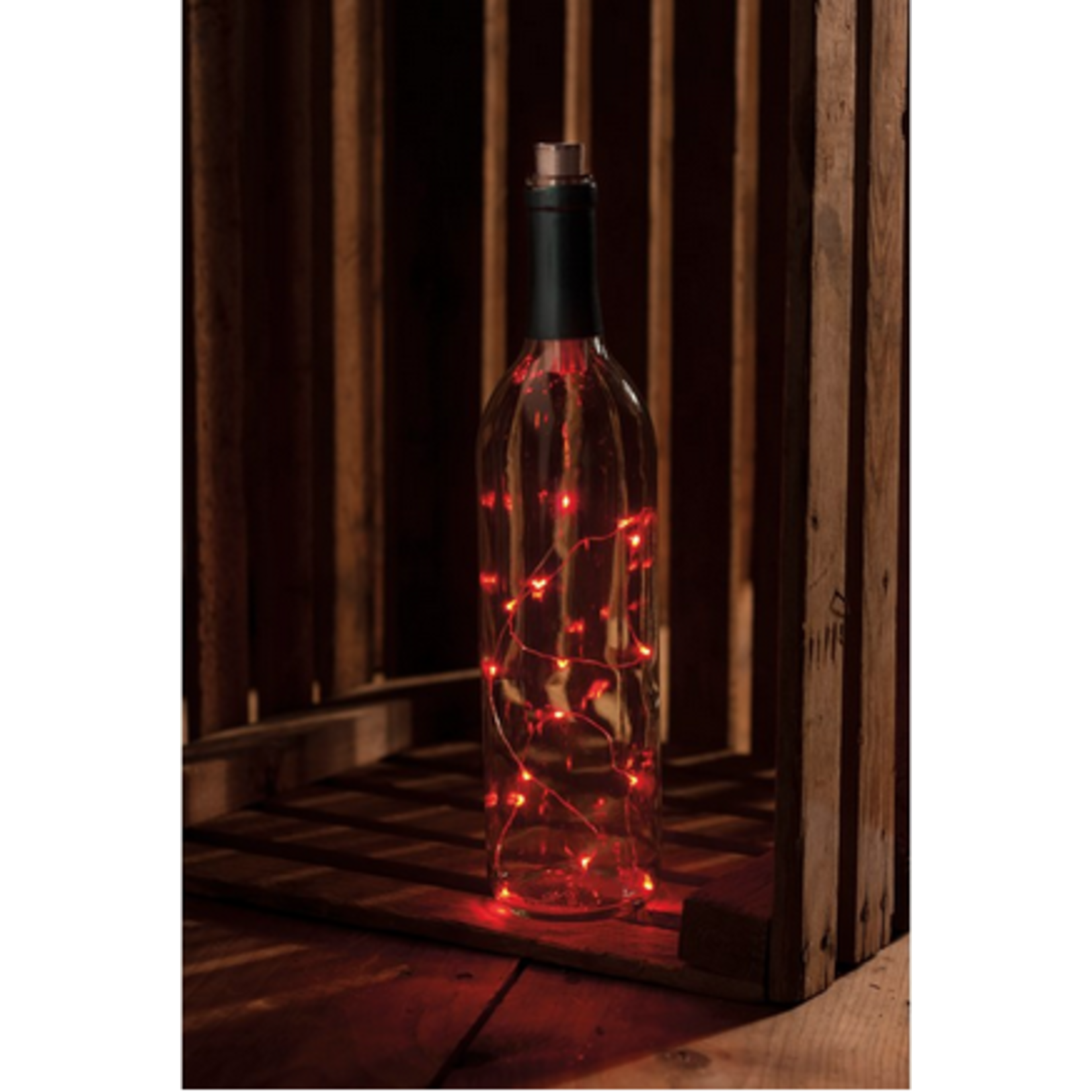 Primatives By Kathy Best Seller Wine Bottle Lights - RED