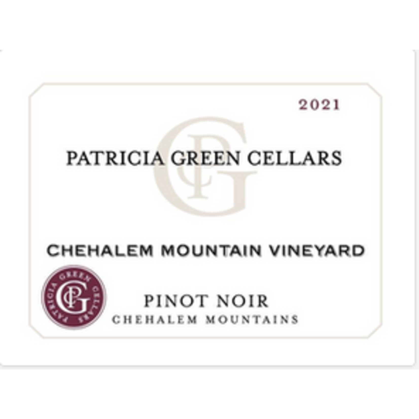 Patricia Green Cellars Patricia Green Cellars Chehalem Mountain Vineyard Pinot Noir 2022  Oregon