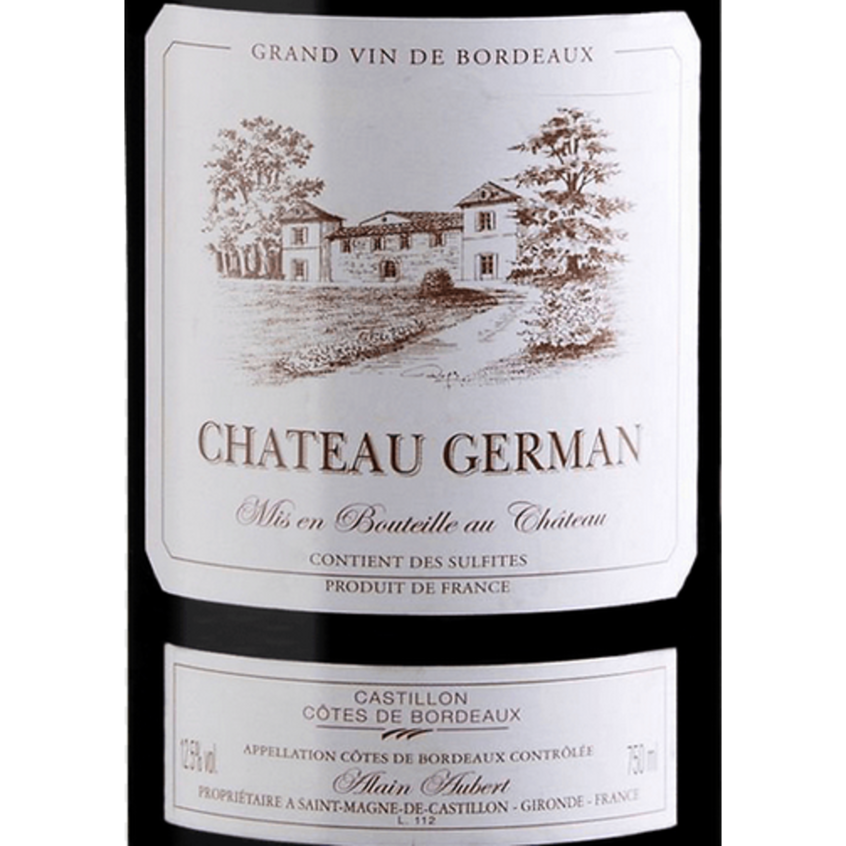 Alain Aubert Alain Aubert Château German Grand Vin Bordeaux 2018  France