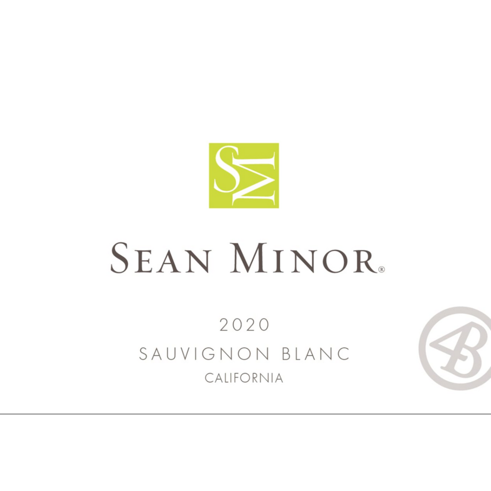 Sean Minor Sean Minor California Series Sauvignon Blanc 2020  California