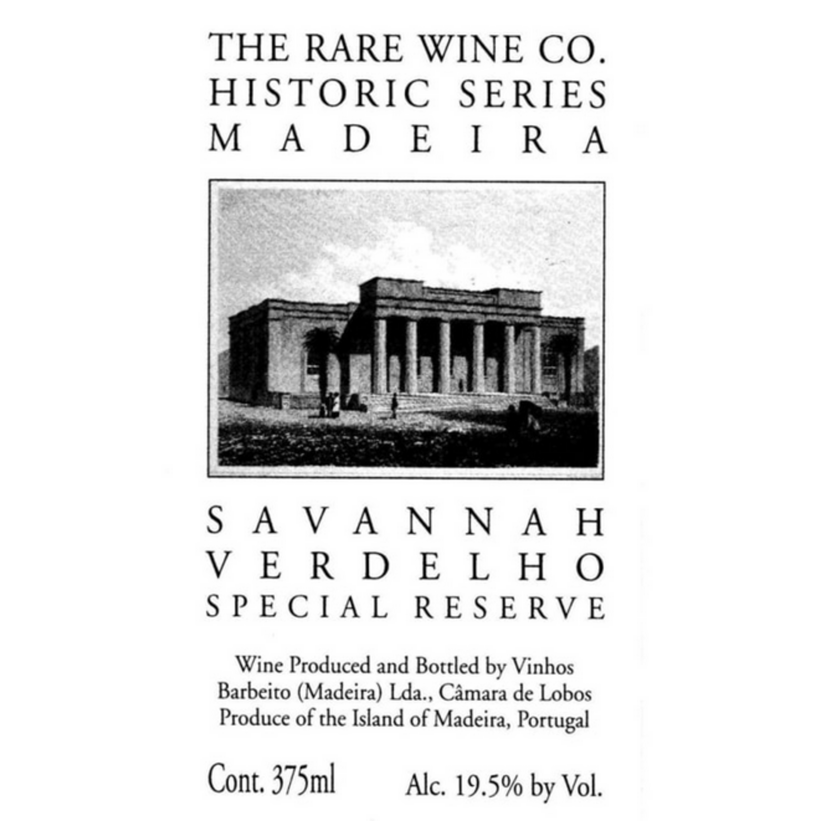 The Rare Wine Co. The Rare Wine Co. Historic Series Madeira Savannah Verdelho Special Reserve