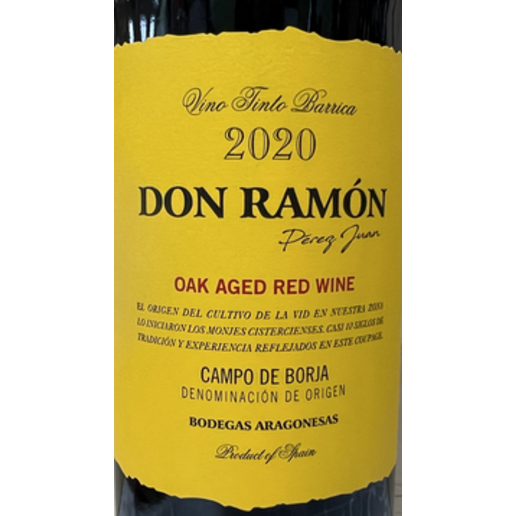 Bodegas Aragonesas Don Ramón Oak Aged Red Wine 2020  Spain