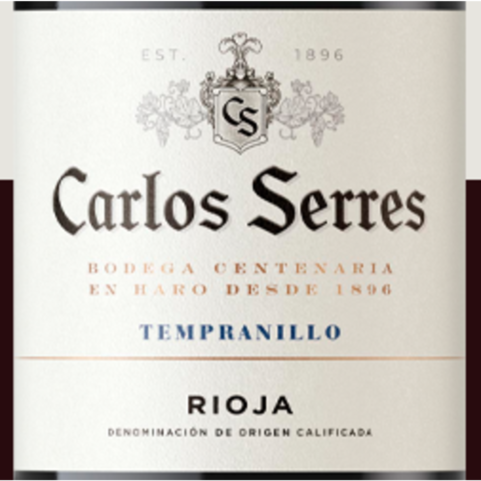 Bodegas Carlos Carlos Serres Tempranillo Rioja Organic 2022  Spain