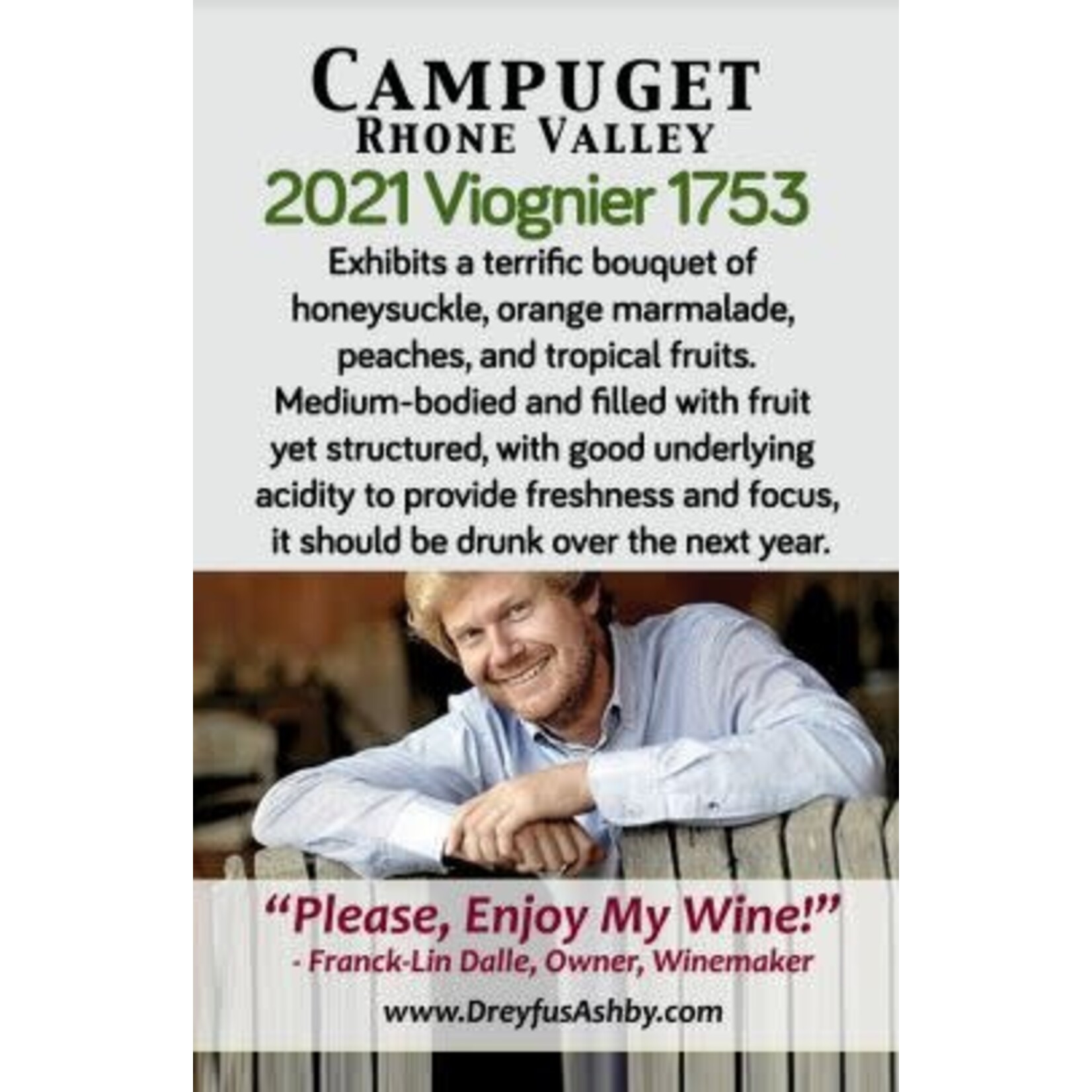 Campuget Chateau de Campuget 1753 Viognier 2023 Rhone France