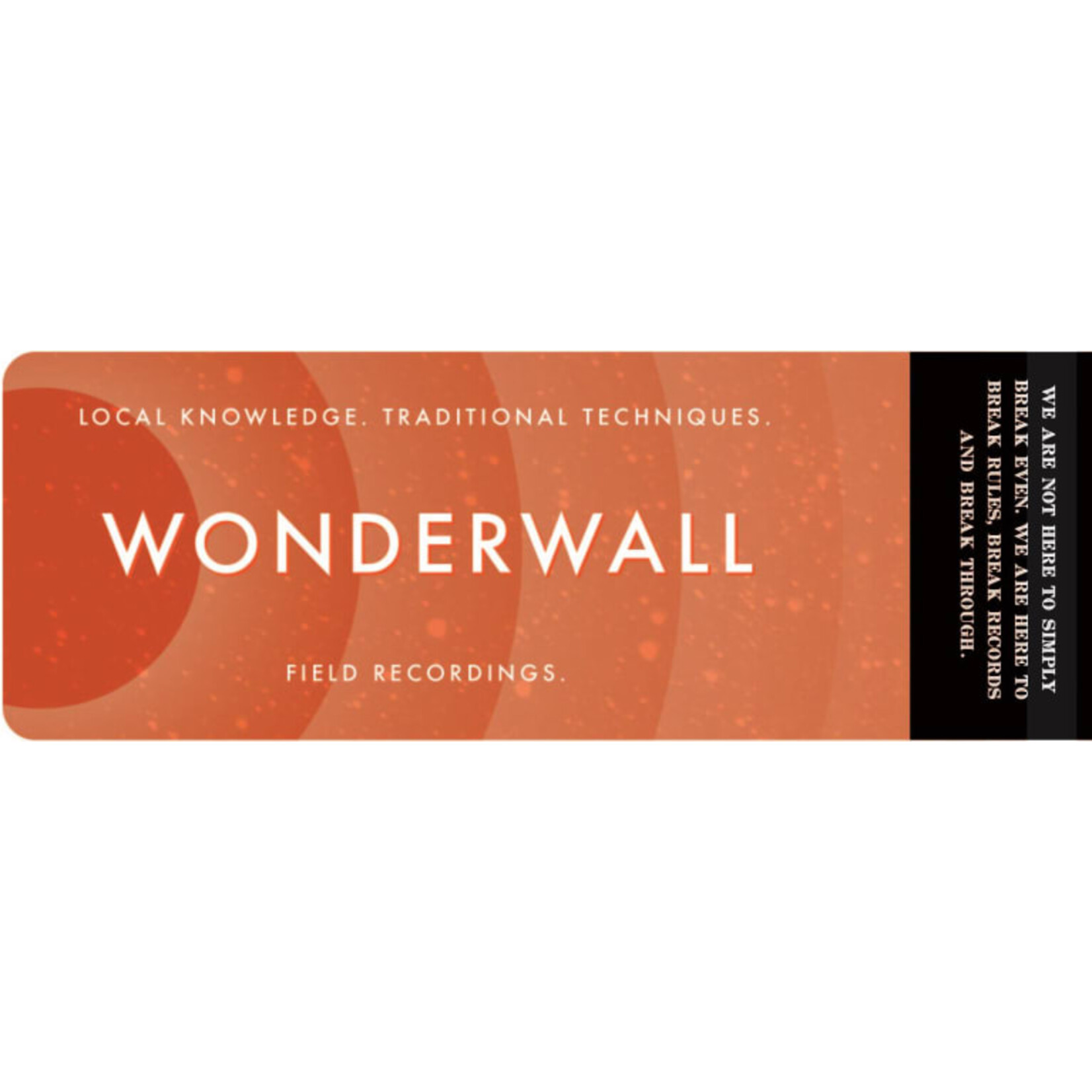 Field Recordings Field Recordings WONDERWALL Pinot Noir 2023  Edna Valley  California