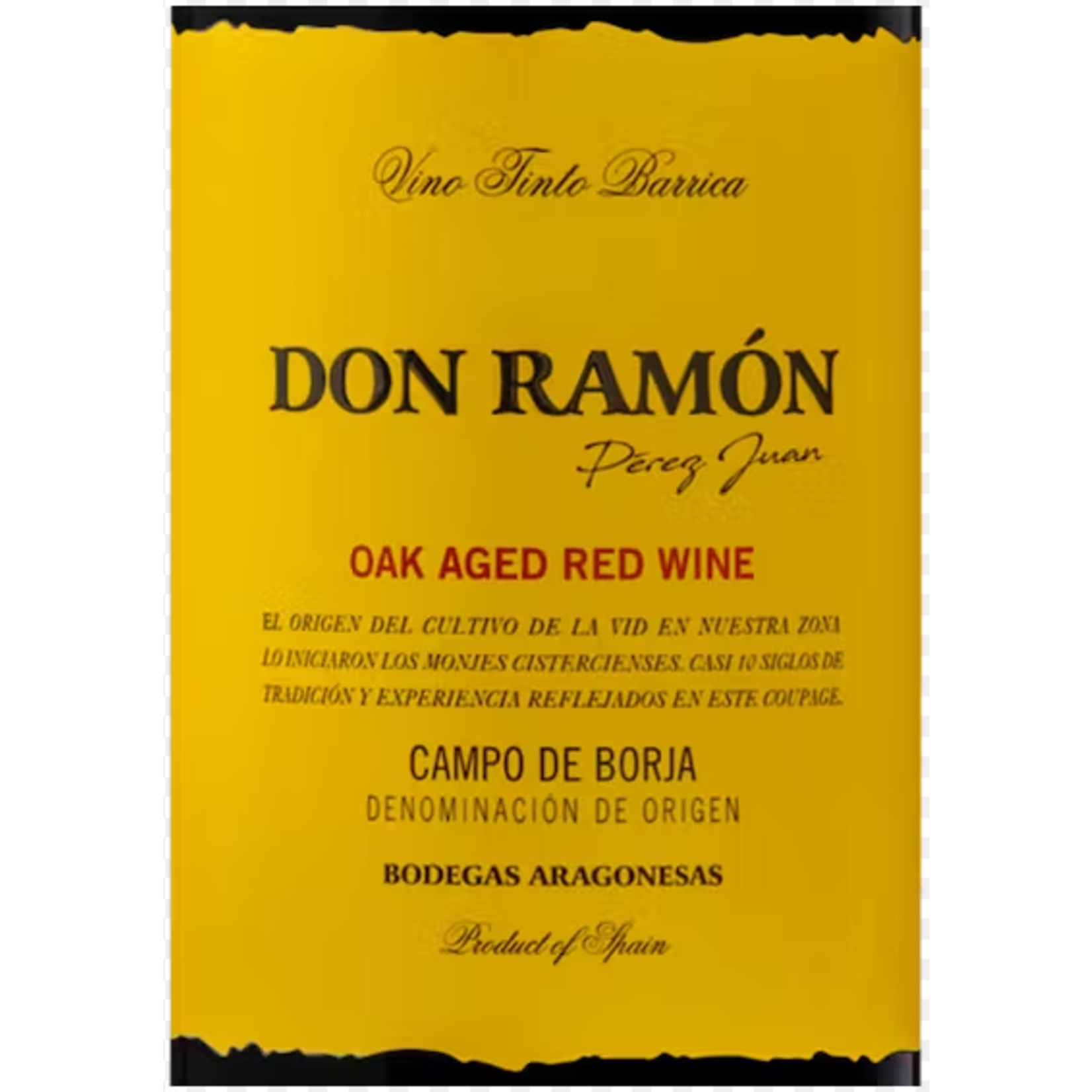 Bodegas Aragonesas Don Ramón Oak Aged Red Wine 2020  Spain