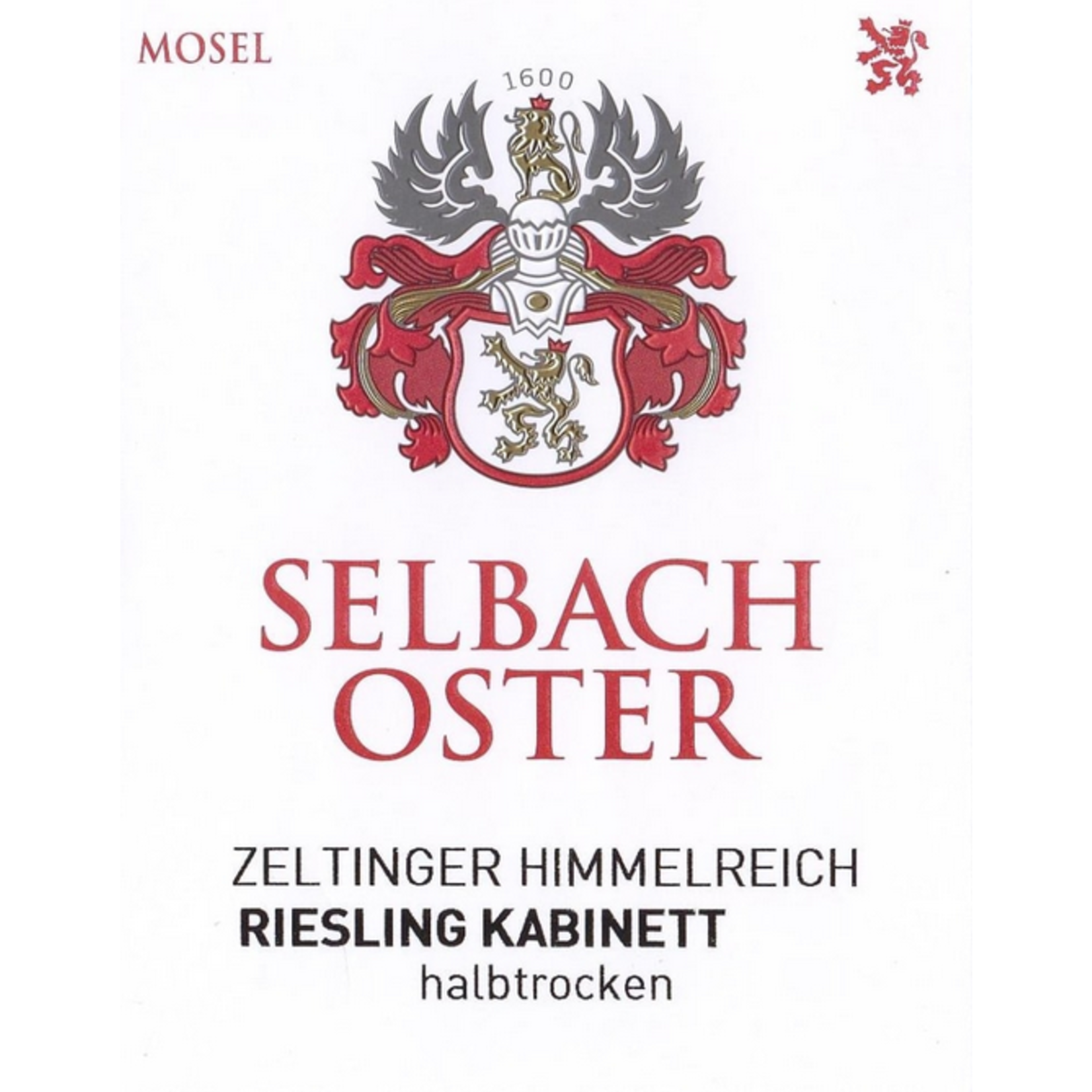 Selbach Oster Selbach-Oster Riesling Kabinett 2020  Mosel, Germany