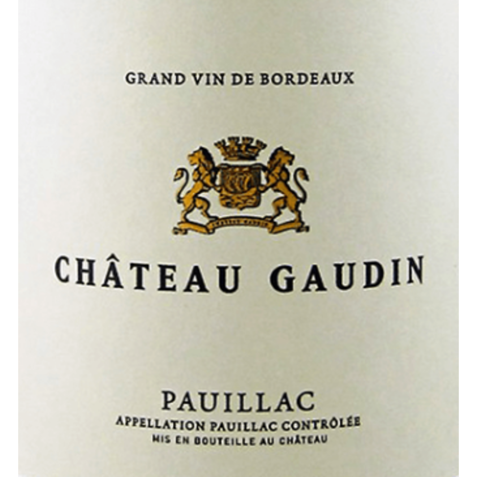 Château Gaudin Chateau Gaudin Pauillac 2018 Bordeaux, France