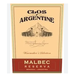 La Truite S.A. Clos d' Argentine Winemaker's Selection Malbec Reserva 2014 Mendoza, Argentina  91pts-WE