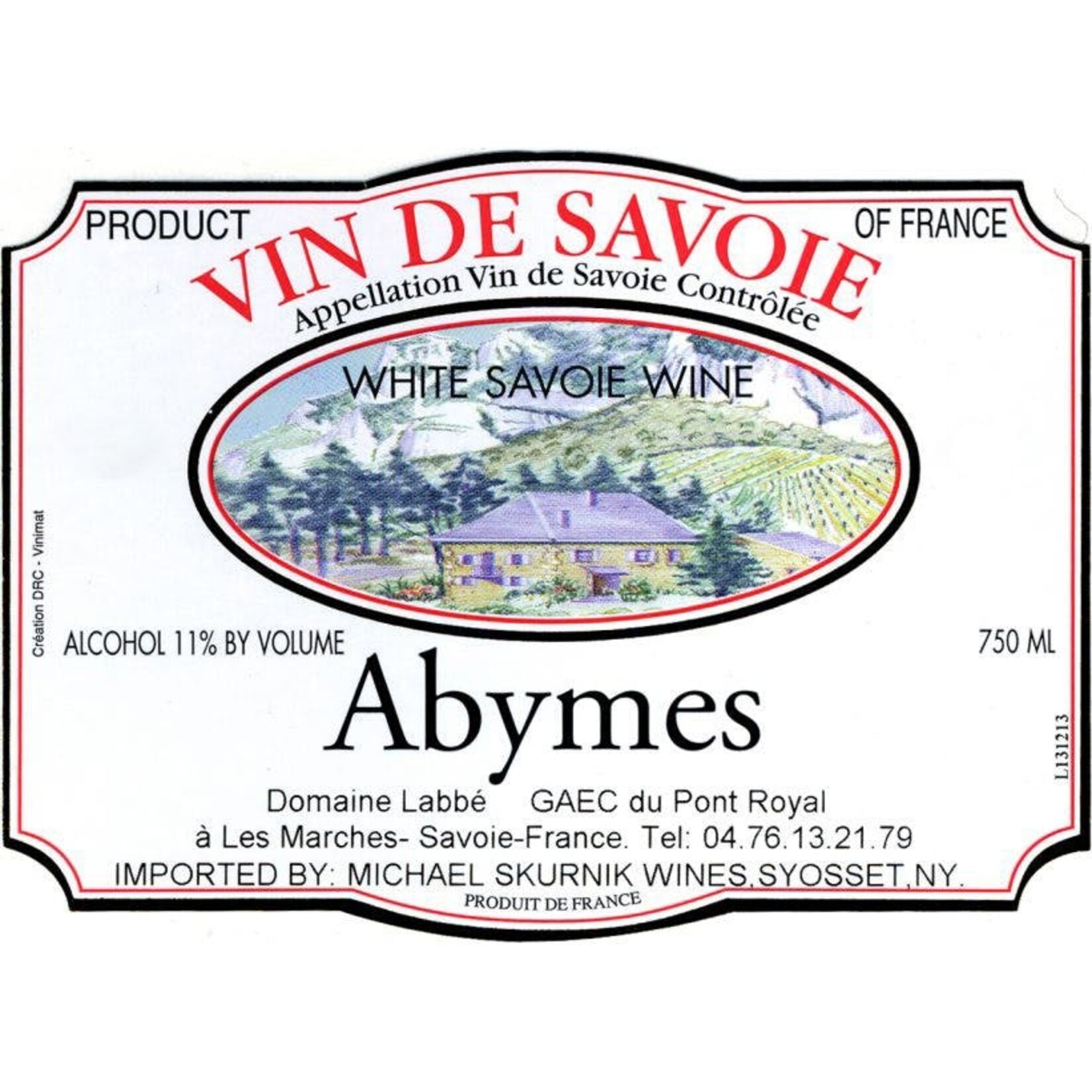 Domaine Labbé Domaine Labbe Abymes Savoie 2021  Loire, France