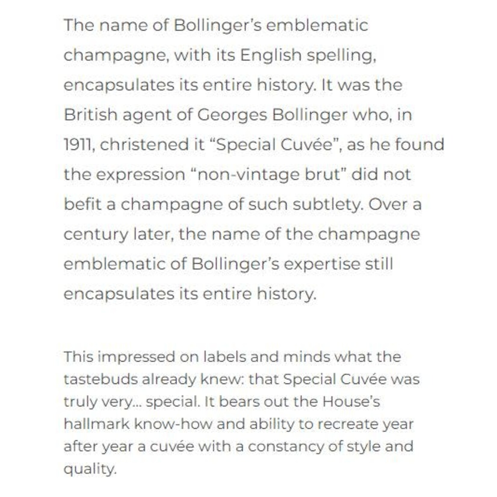 Bollinger Bollinger Special Cuvee Non-Vintage Brut Champagne Champagne, France WS 94 pts