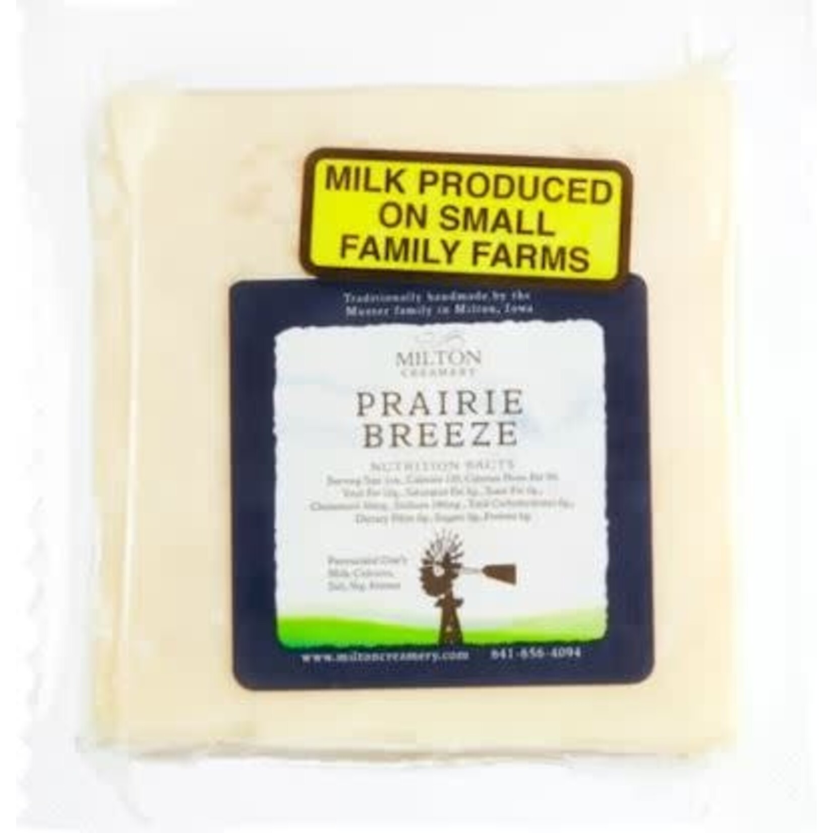 Milton Milton Prairie Breeze Cheddar Cheese 8 Ounce Individual Package