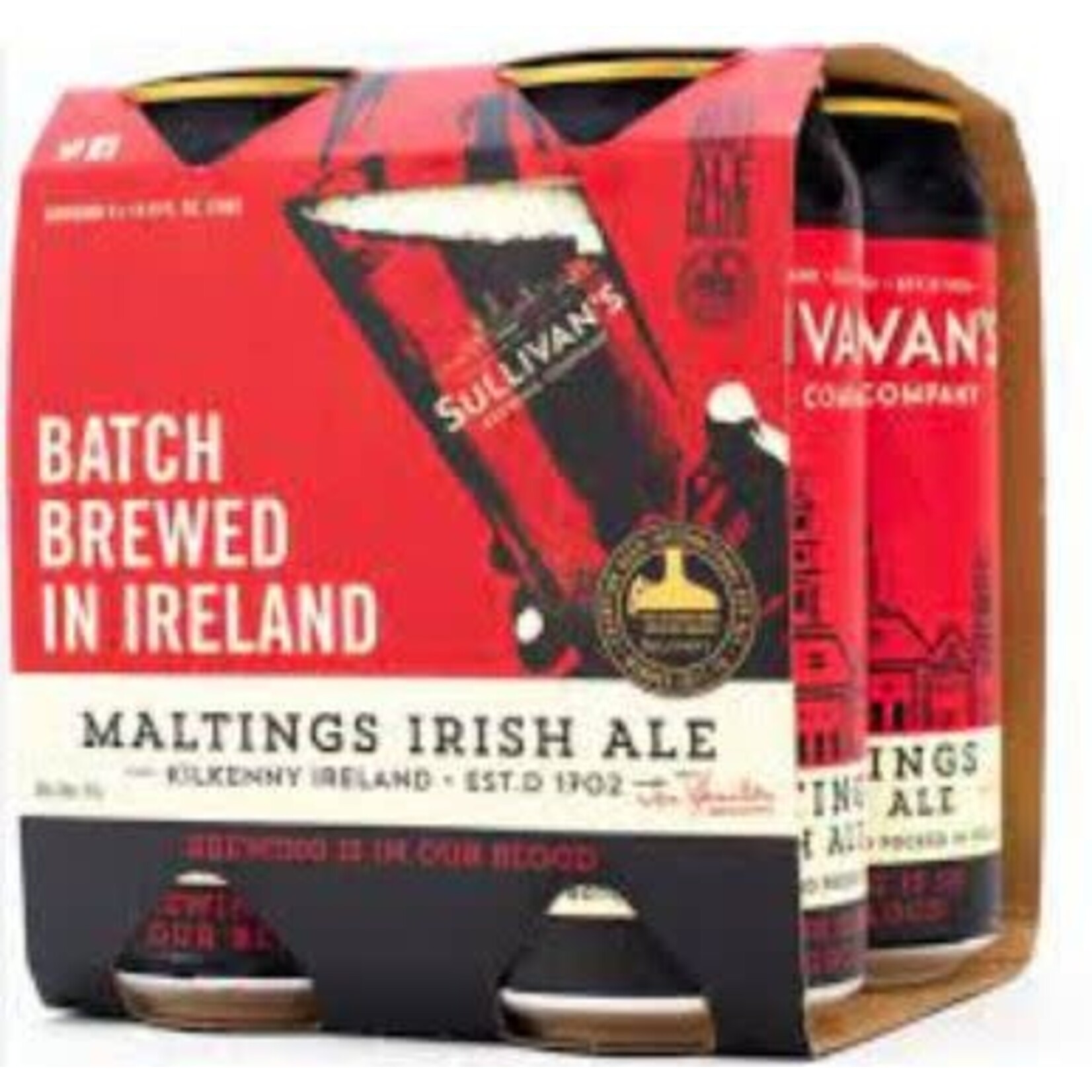 Sullivan's Brewing Company Sullivan's Maltings Irish Red Ale 4 Can Pack