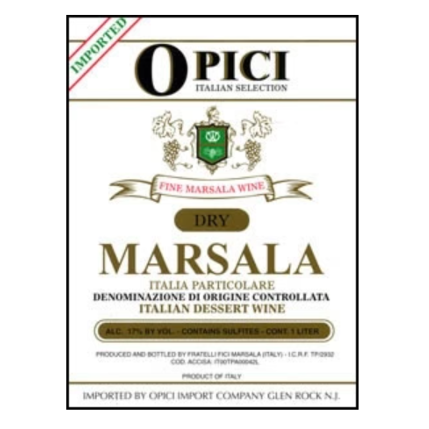 Opici Italian Selection Opici Dry Marsala  Italian Dessert Wine Sicily