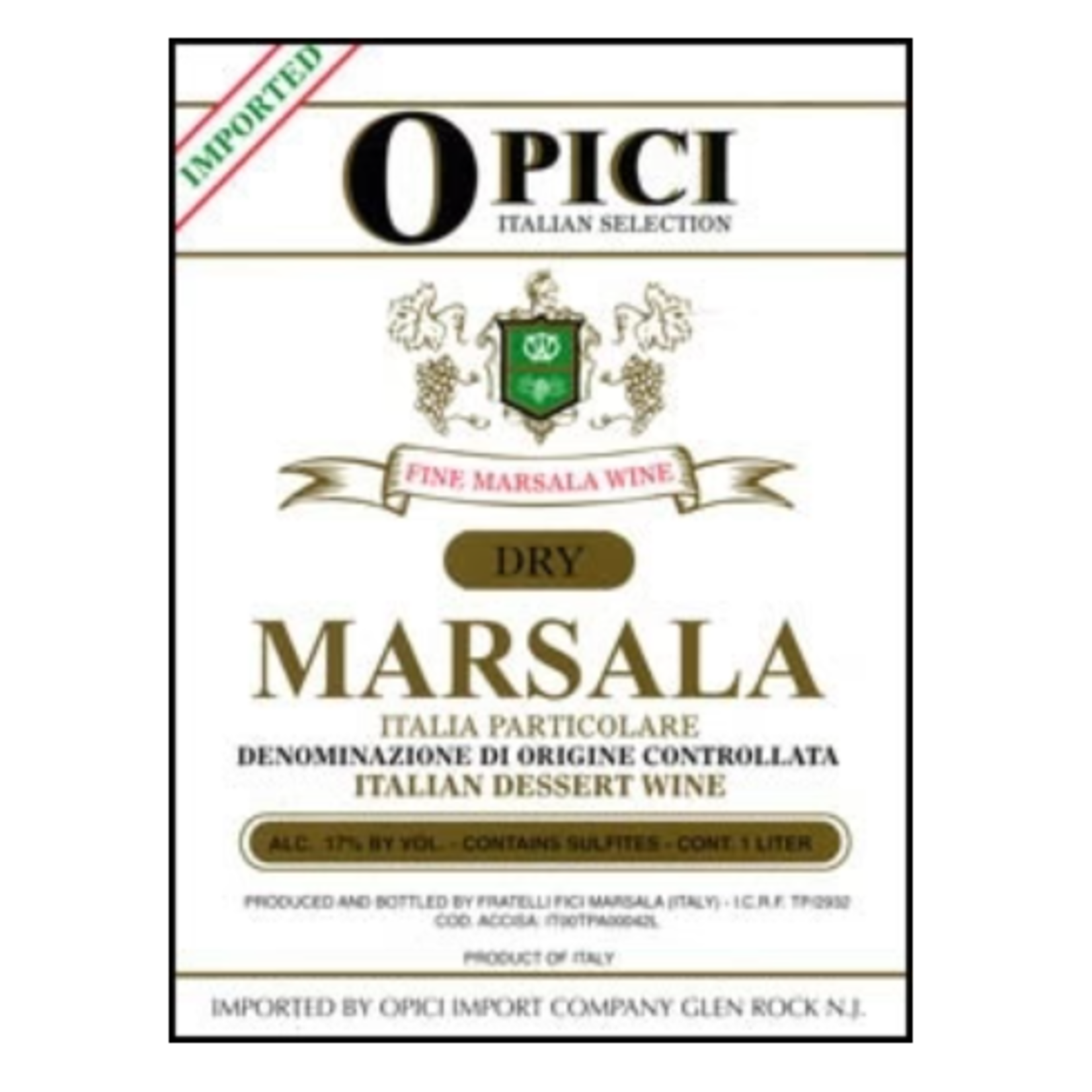 Opici Italian Selection Opici Dry Marsala  Italy