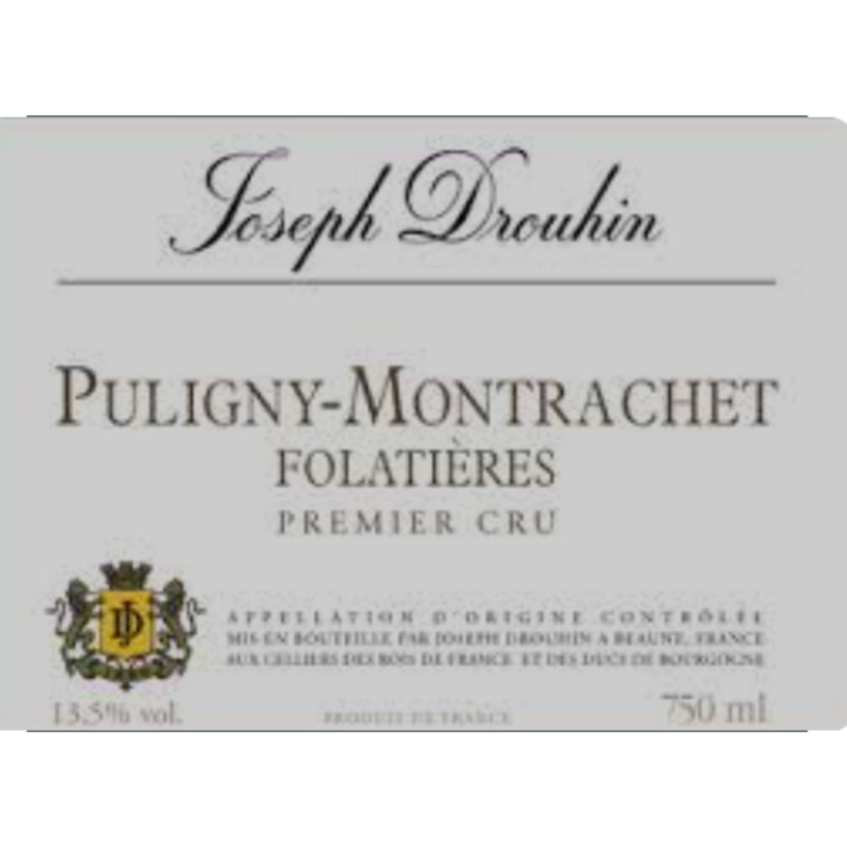 Joseph Drouhin Joseph Drouhin Puligny-Montrachet Folatieres 1er Cru 2020  Burgundy, France