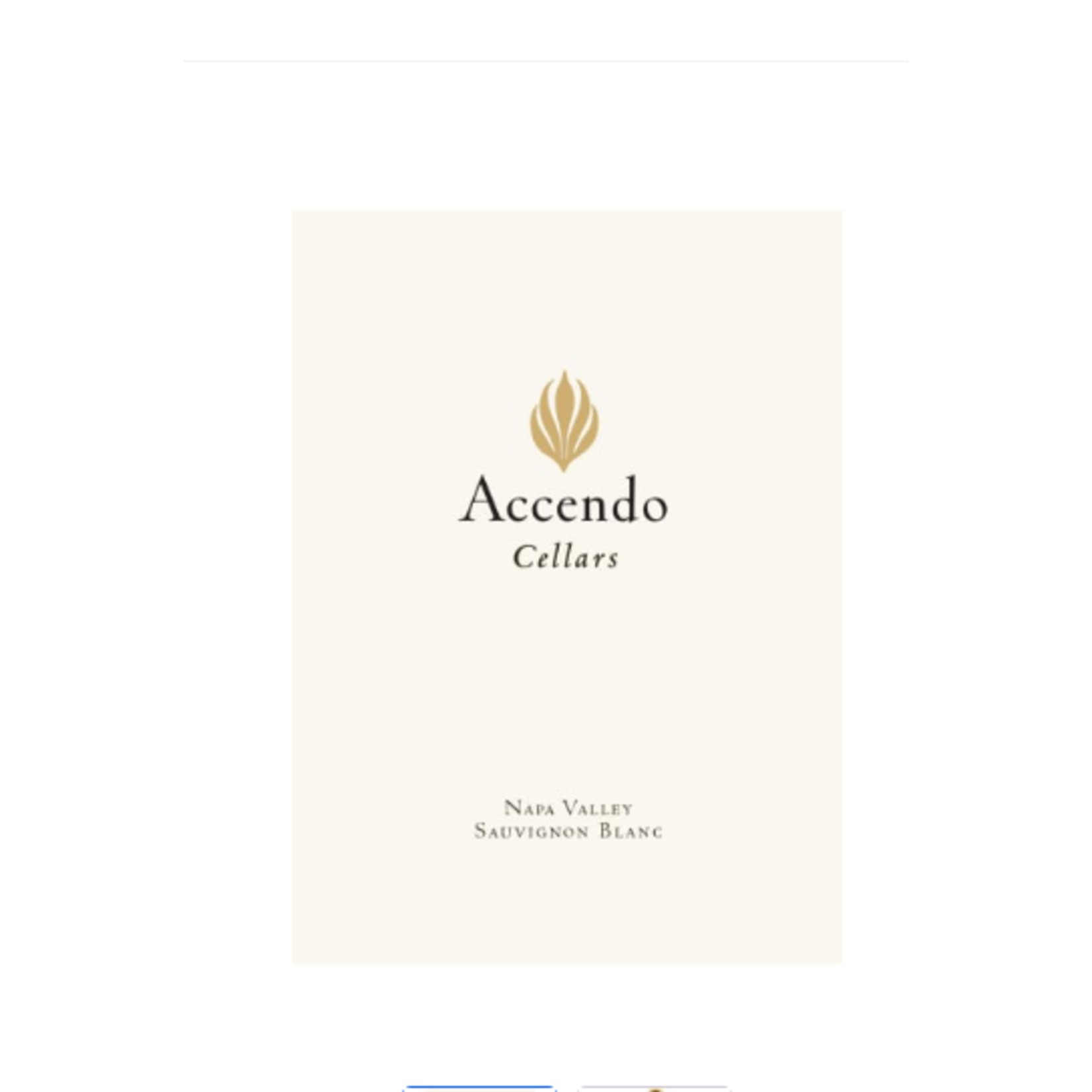 Accendo Accendo Cellars Sauvignon Blanc 2022 Napa Valley, California