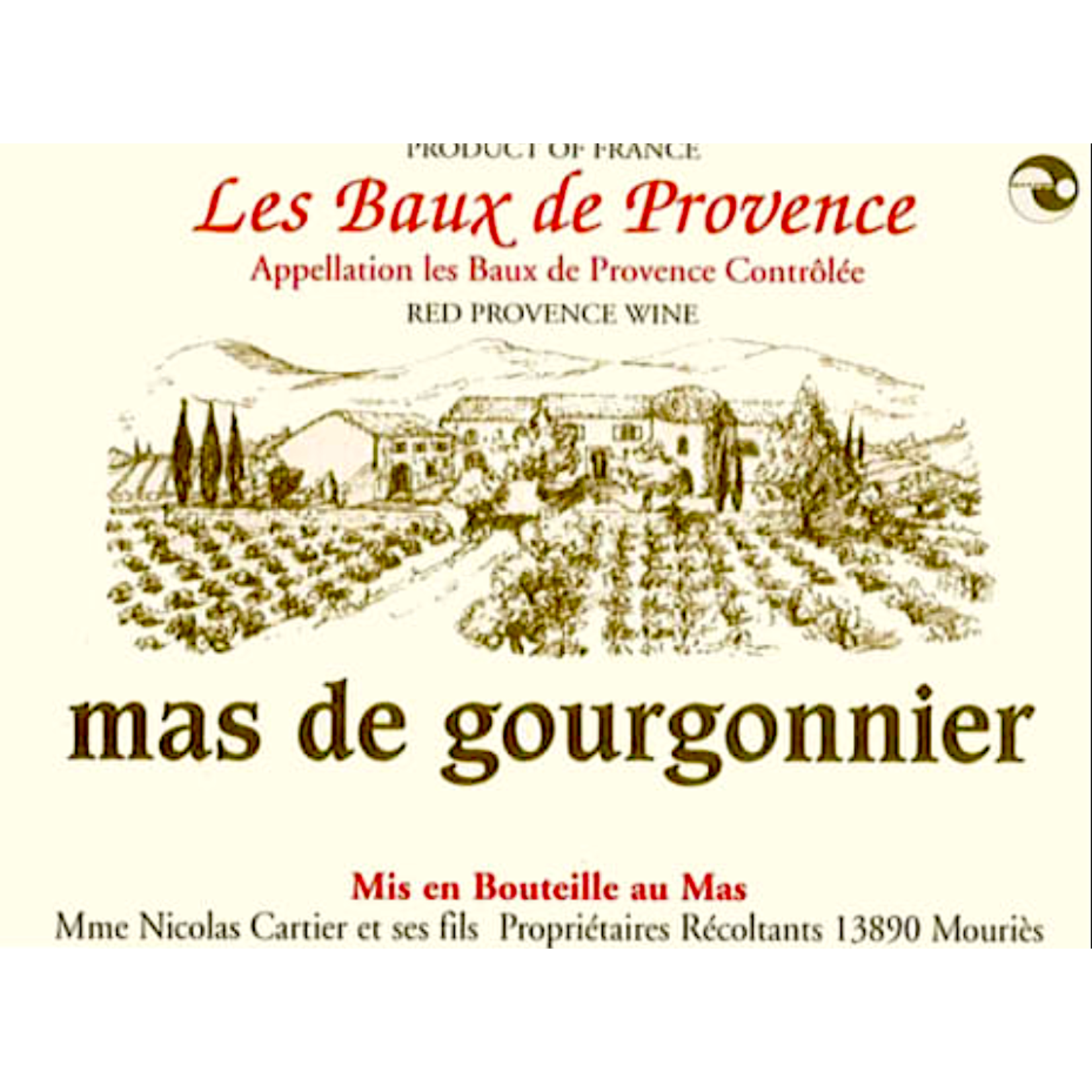 Les Baux de Provence Les Baux de Provence Mas de Gourgonnier France Organic