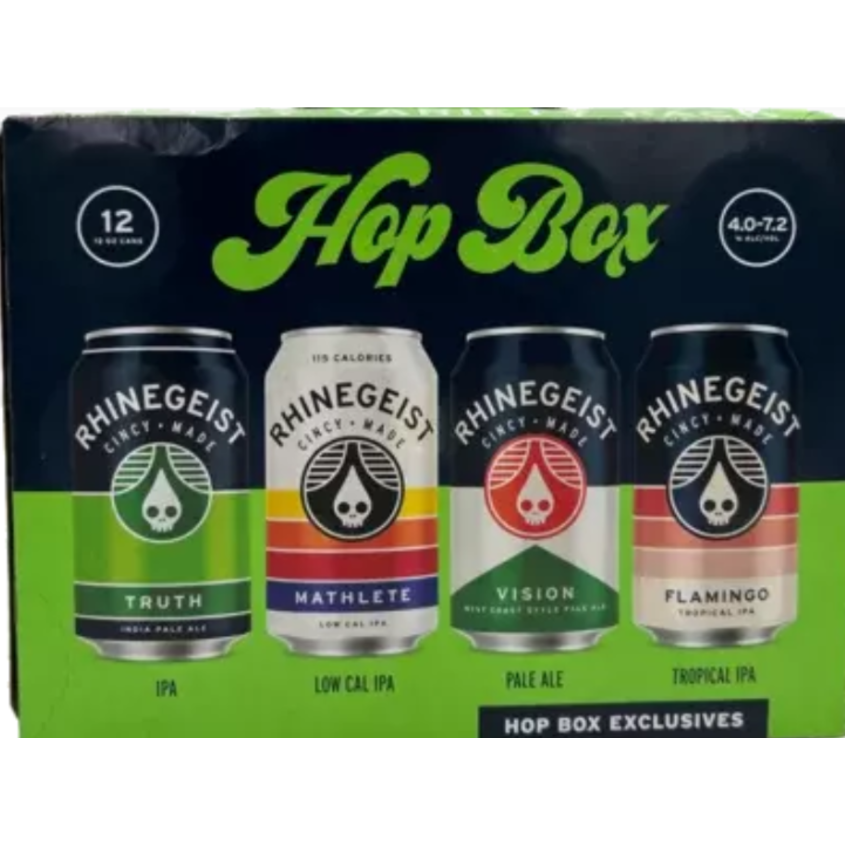 Rhinegeist Brewery Hop Box Hoppy Variety Pack 12 Cans