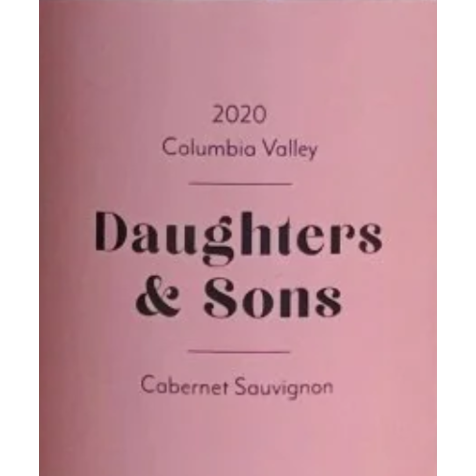 Daughters & Sons Daughters & Sons Cabernet Sauvignon 2020  Washington