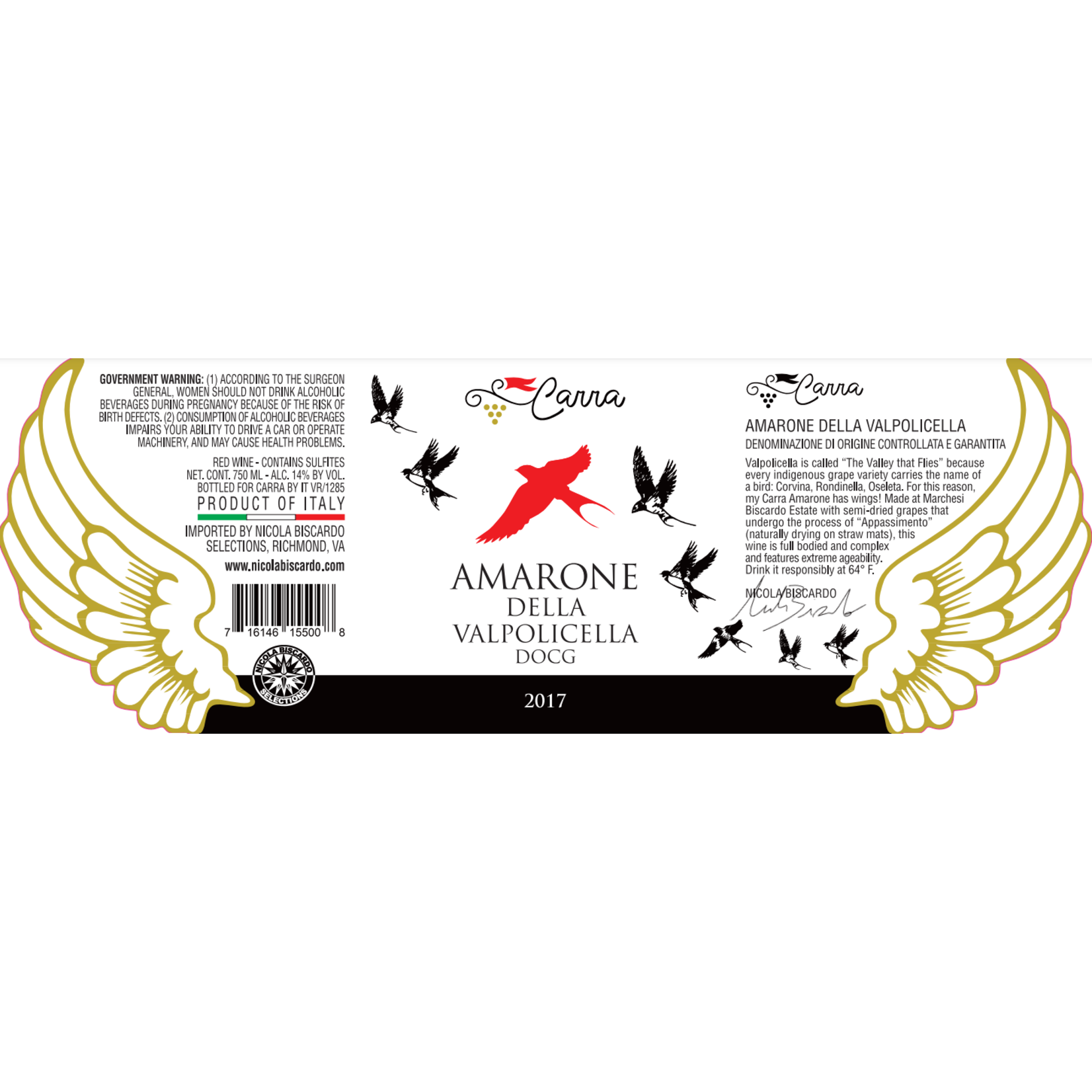 Carra Amarone Della Valpolicella 2019