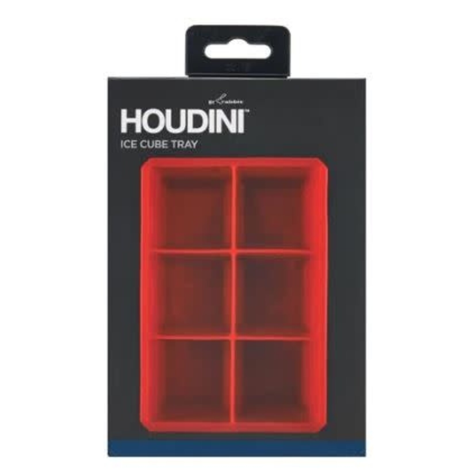 Rabbit Houdini by Rabbit 6-Cube Ice Cube Mold - Tray Red Color