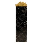 Joseph Grace Brands Joseph Grace Brands 1-Bottle Gift Bag Gold Starburst Design