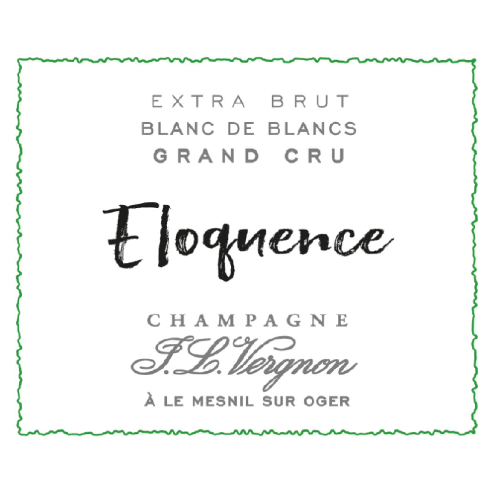 Eloquence Grand Cru Extra Brut, Champagne JL Vergnon  France