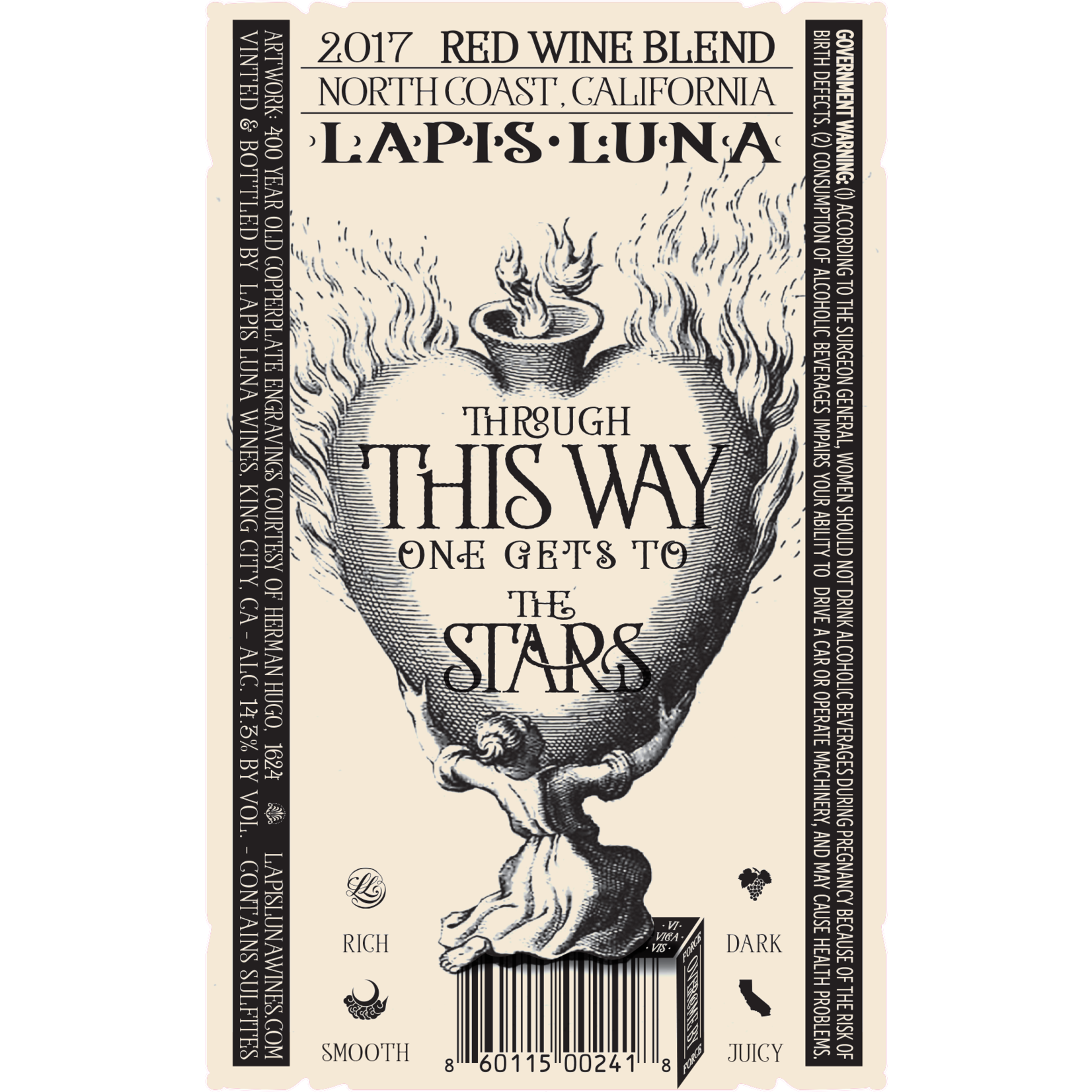 Lapis Luna Red Wine Blend 2021 Lodi California