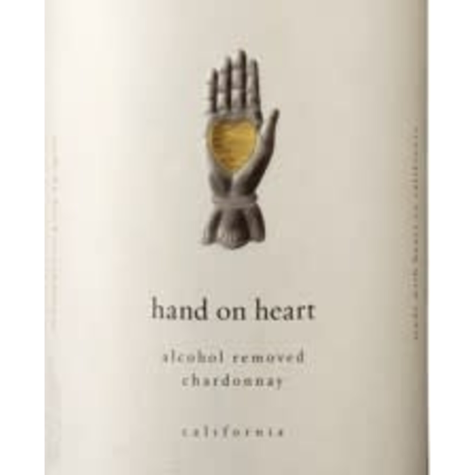 Hand on Heart Alcohol Removed Chardonnay California