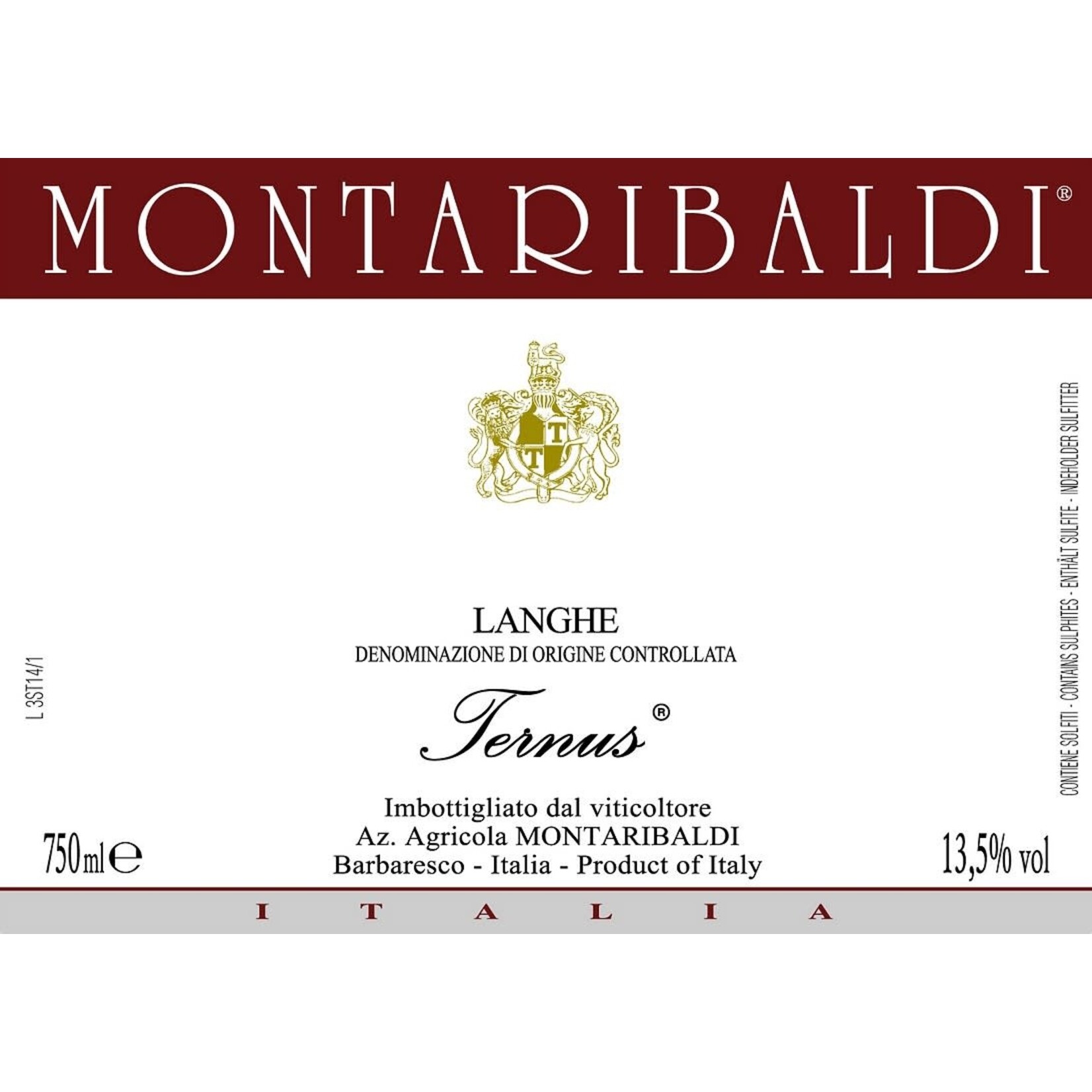 Montaribaldi Montaribaldi Langhe Ternus Barberesco 2021  Piedmont, Italy