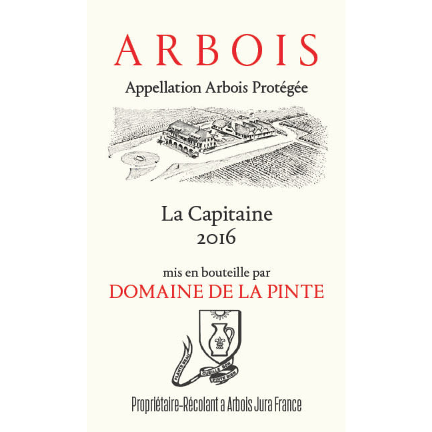 Arbois Domaine de la Pinte Cuvee La Capitaine Red NV Jura France