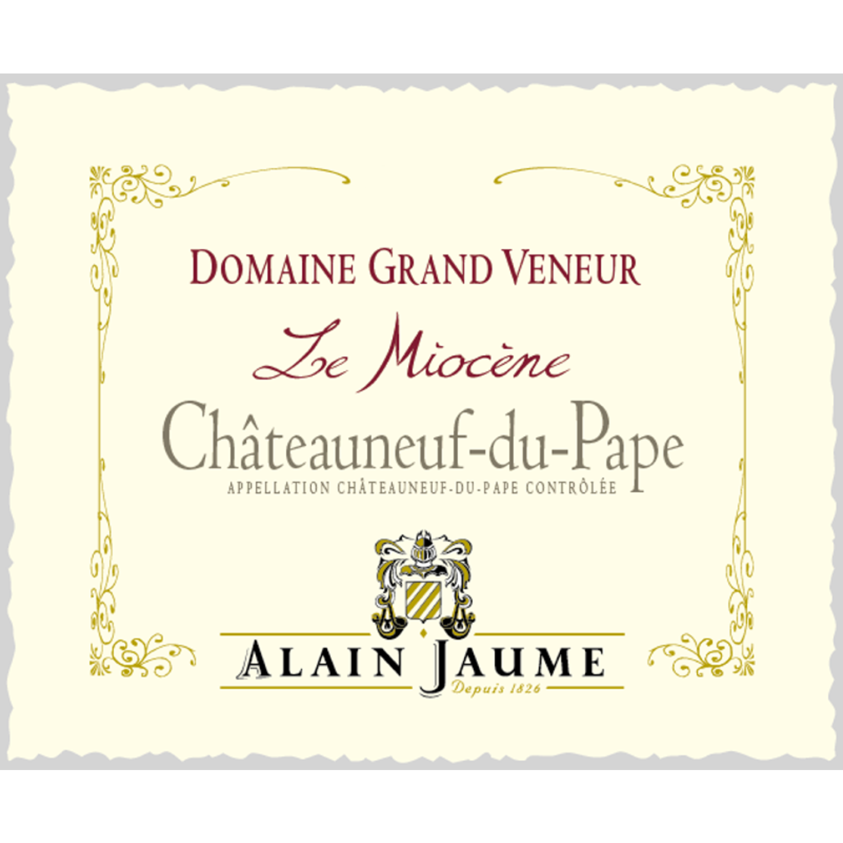 Domaine Grand Veveur Alain Jaume Domaine Grand Veneur Châteauneuf-du-Pape Rouge Le Miocène 2021  France 94 Pts WS