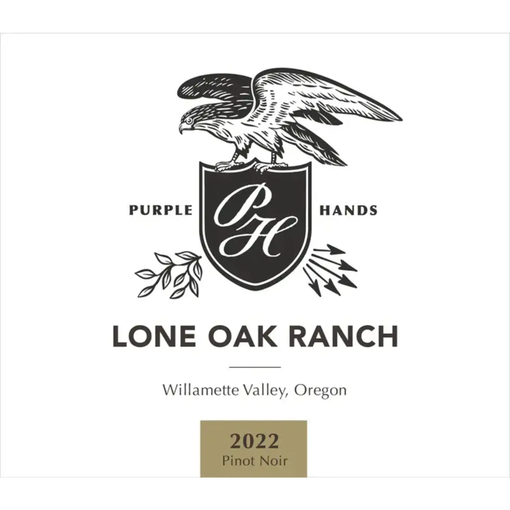 Purple Hands Lone Oak Ranch Pinot Noir 2022 Willamette Valley Oregon