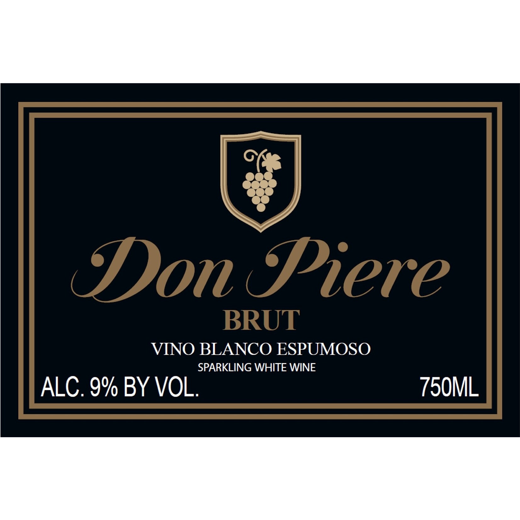 Don Piere Brut Vino Blanco Espumso Sparkling White Wine