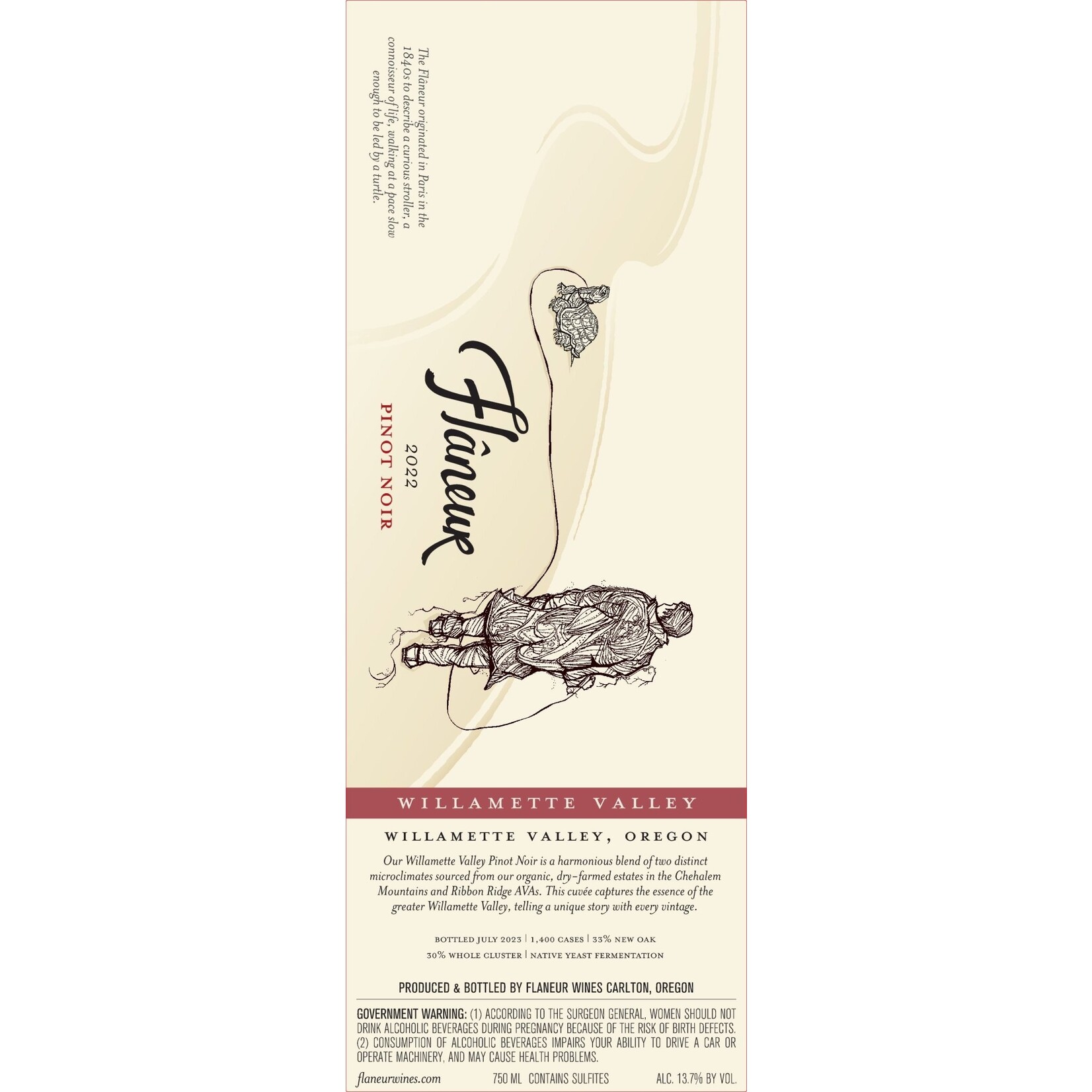 Flaneur Pinot Noir Willamette Valley Oregon